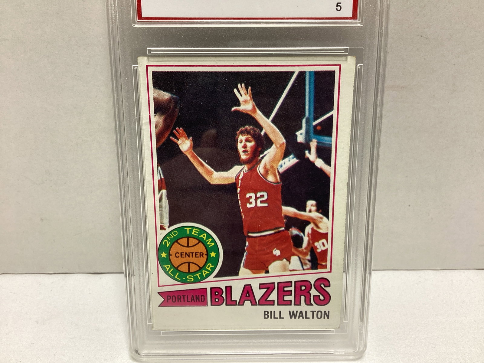 1977 Topps Bill Walton EMC Graded 5.0 Trading Card - 2