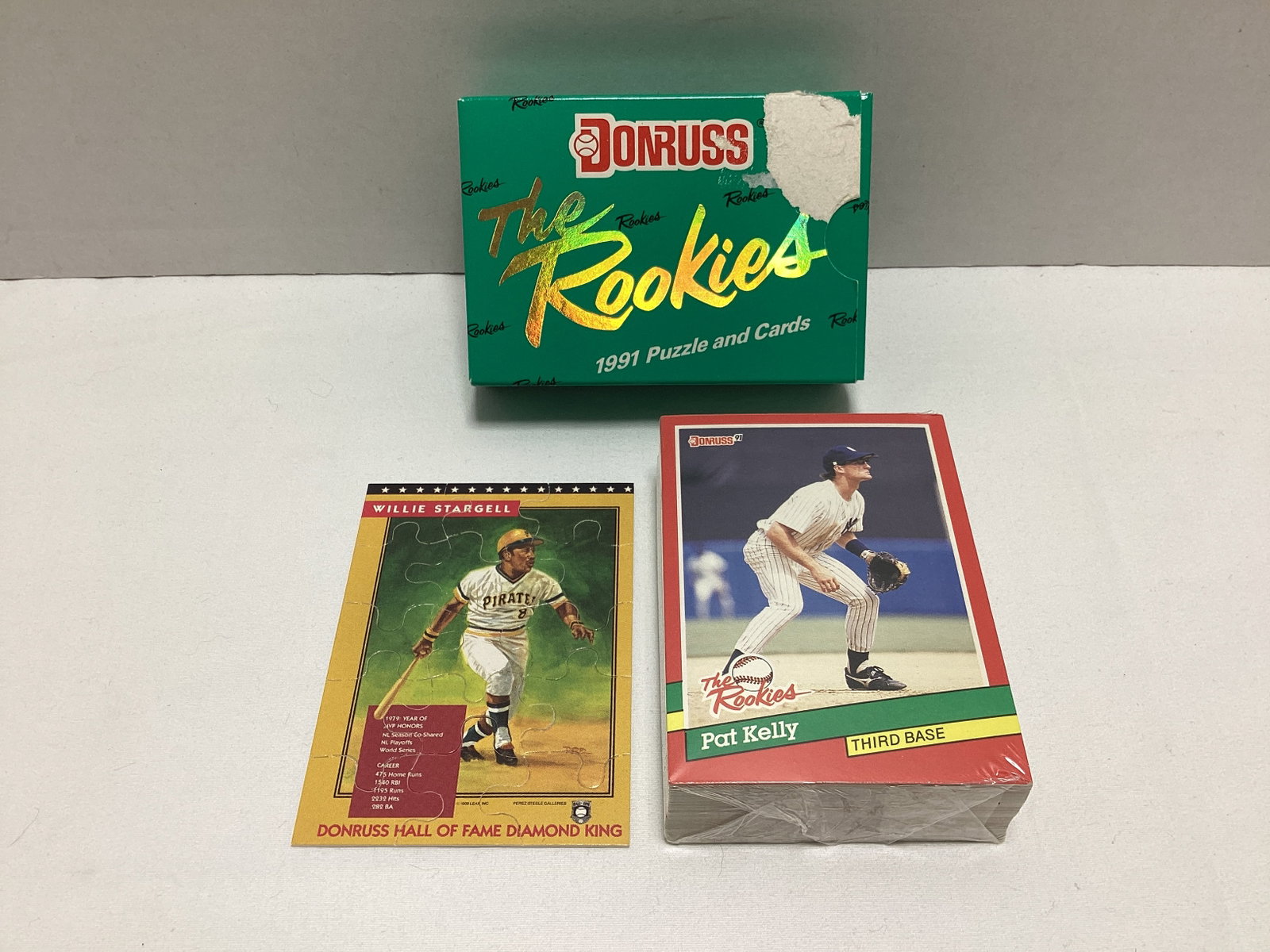 1991 Donruss Baseball the Rookies Puzzle and Trading Cards: .
