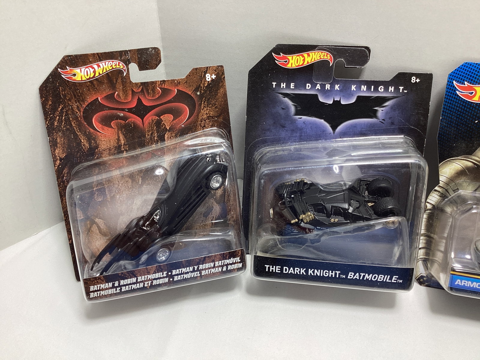 Four Hotwheels Batman Batmobile Models - 2