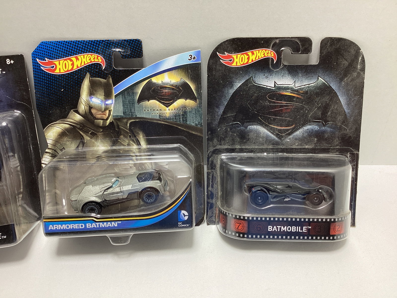 Four Hotwheels Batman Batmobile Models - 3