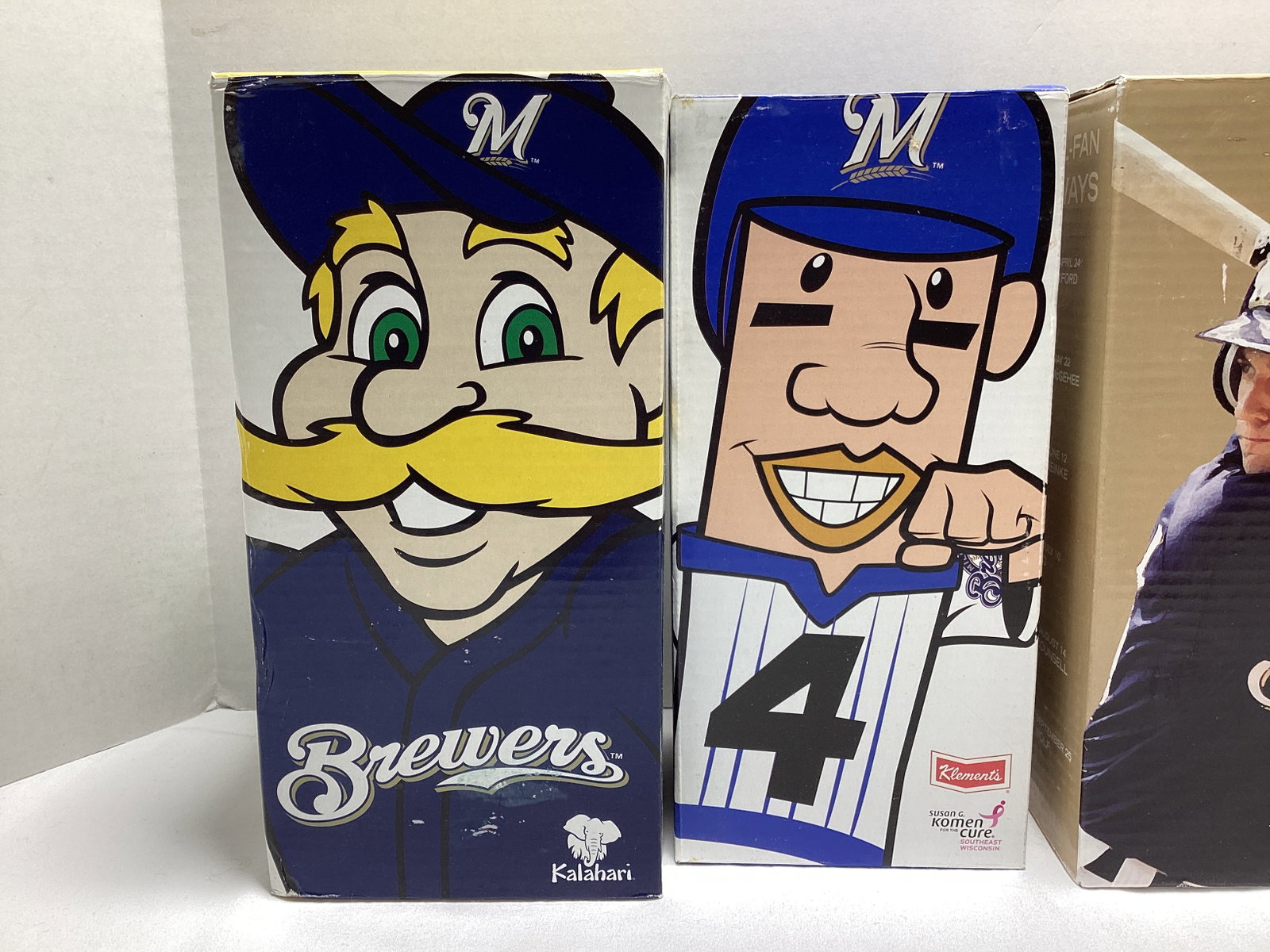 Four Milwaukee Brewers Baseball Bobbleheads - 2