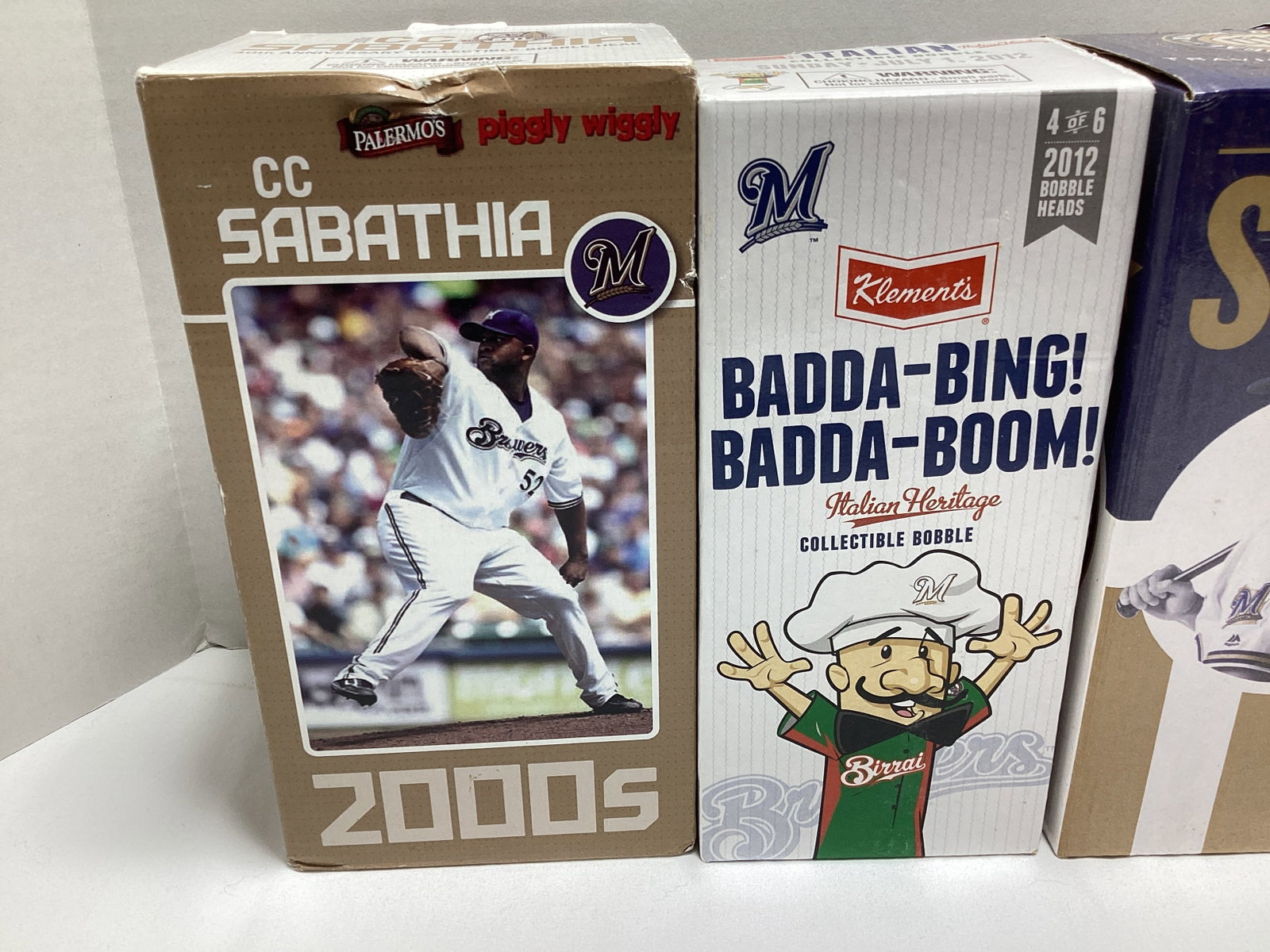 Four Milwaukee Brewers Baseball Bobbleheads - 2