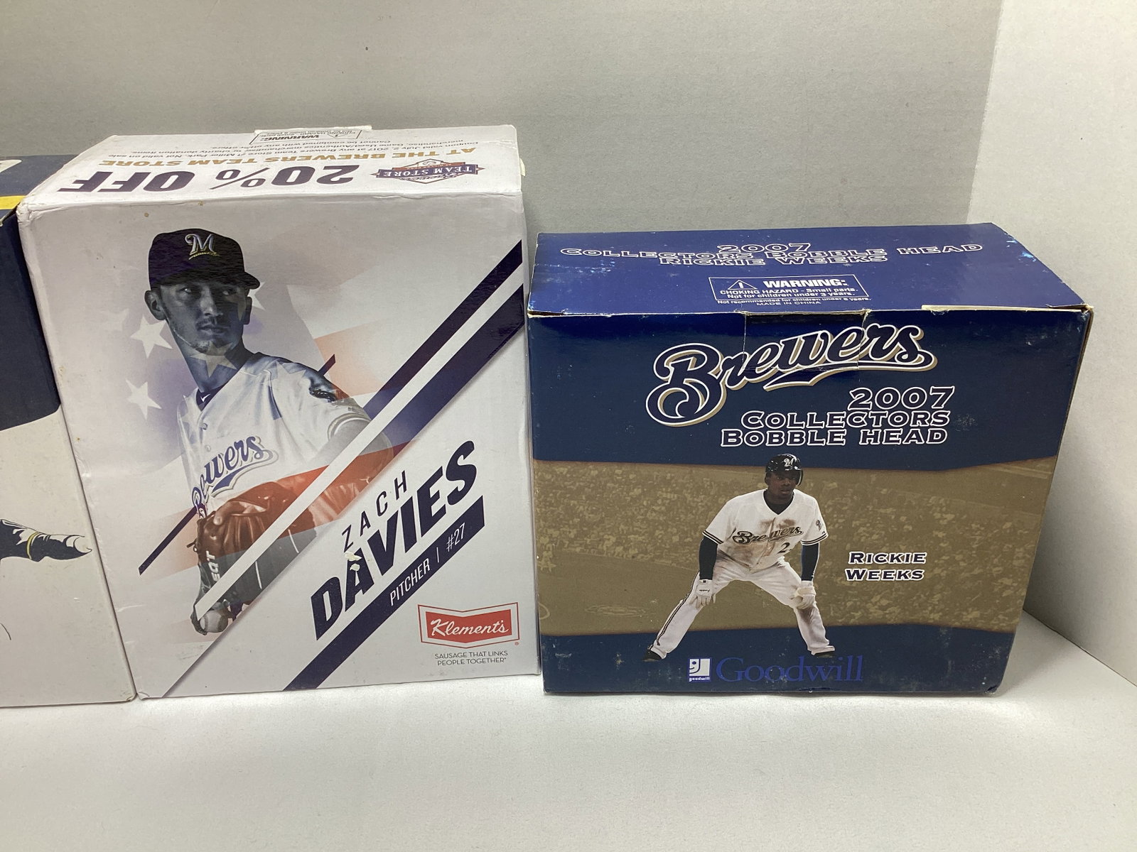 Four Milwaukee Brewers Baseball Bobbleheads - 3