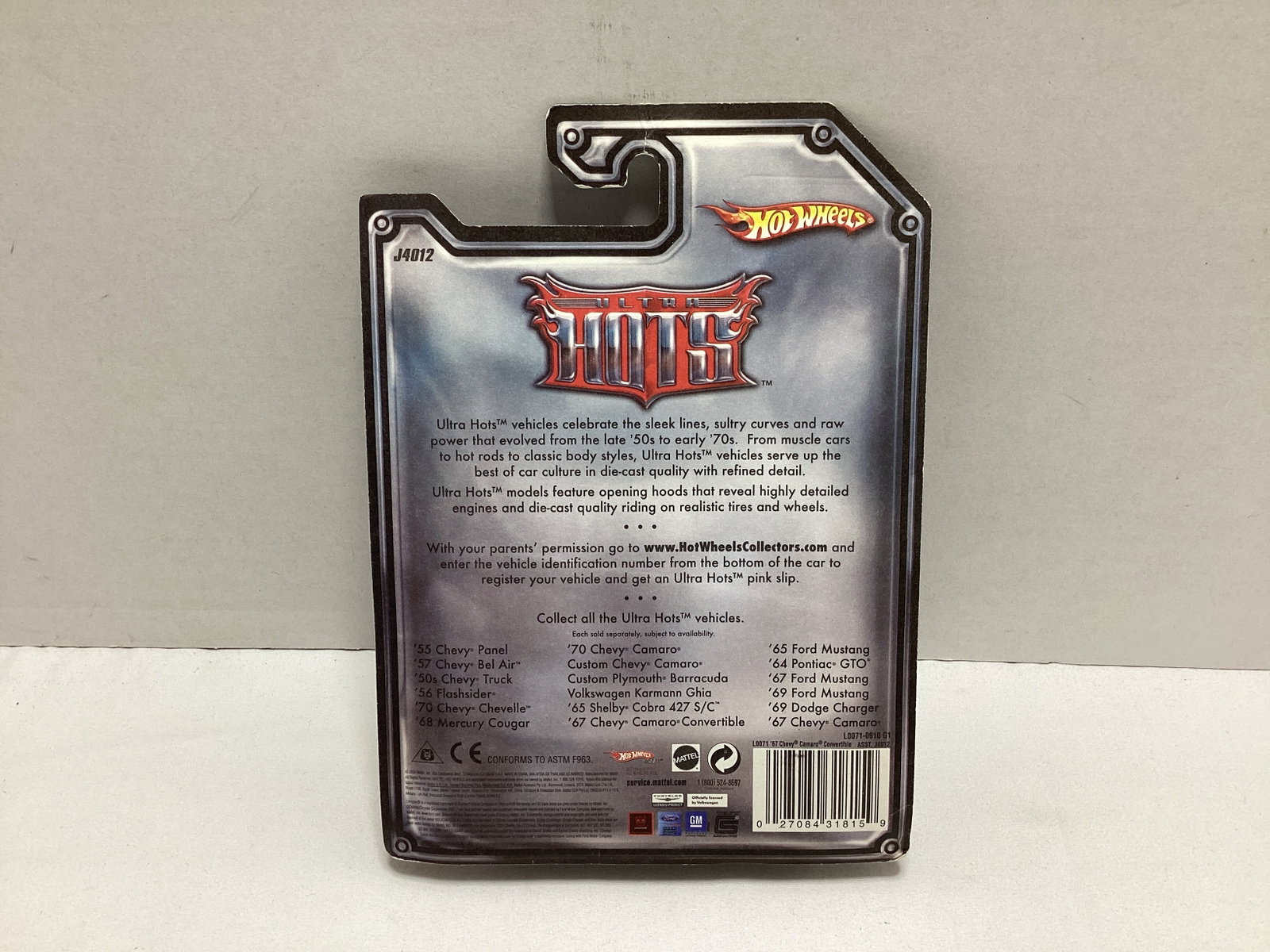 Hot Wheels Ultra Hots 1967 Chevrolet Camaro Convertible Diecast - 3