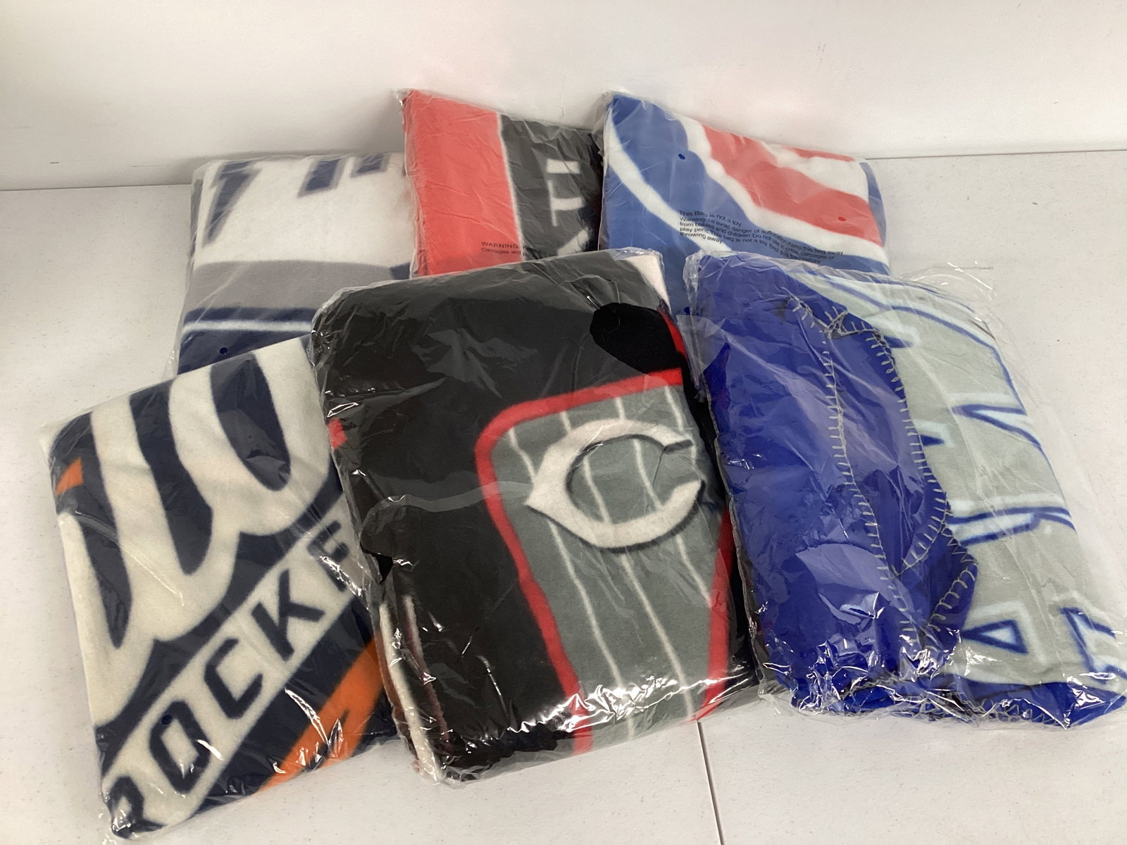Six Baseball Blankets: .