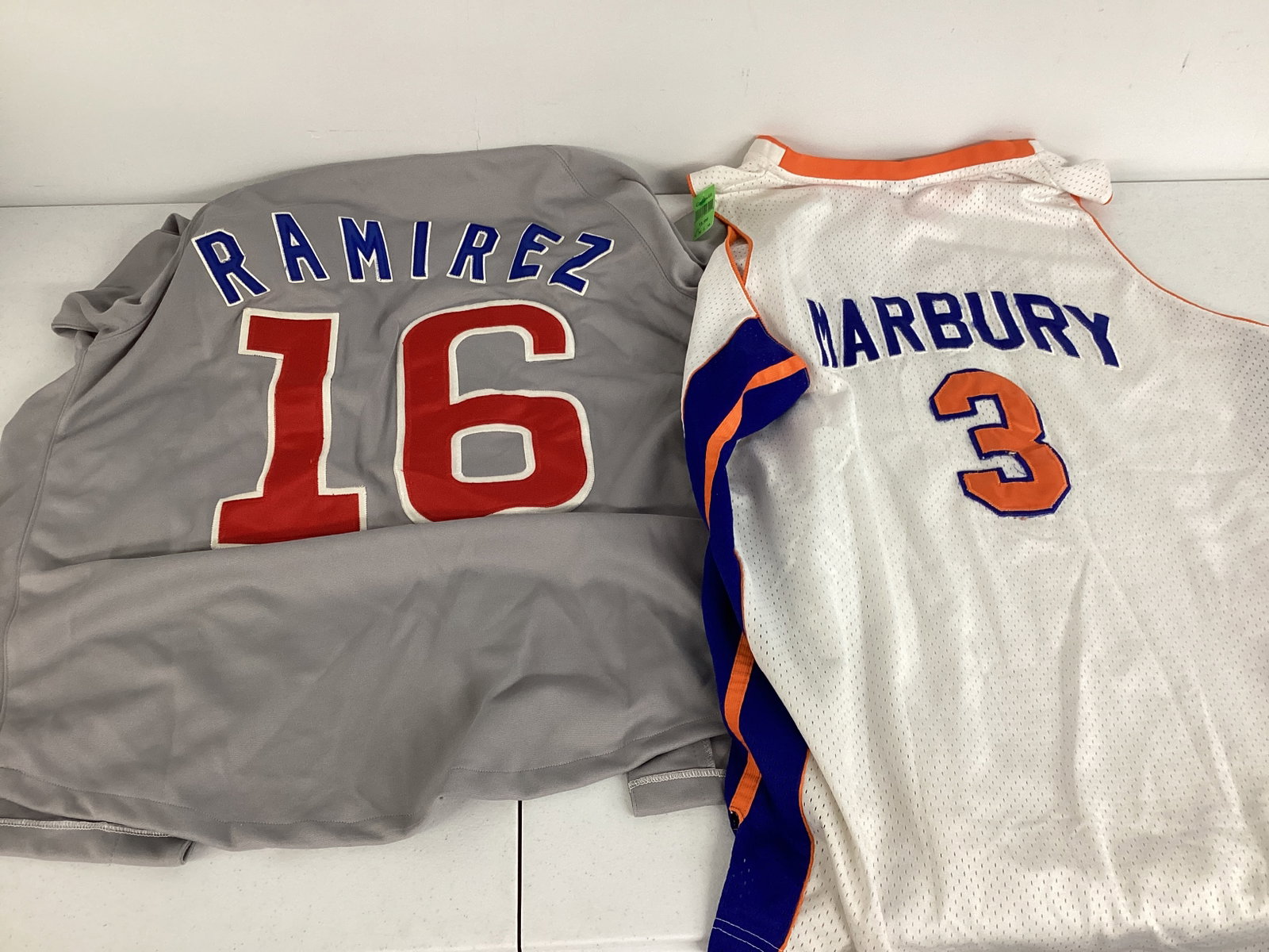 MLB Baseball and NBA Basketball Jerseys: some stains