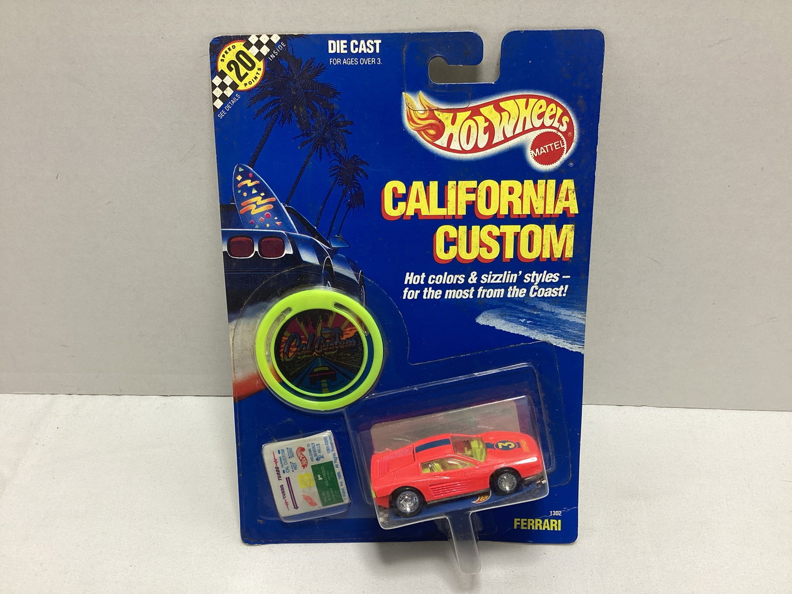 Hot Wheels California Custom Ferrari Diecast: .