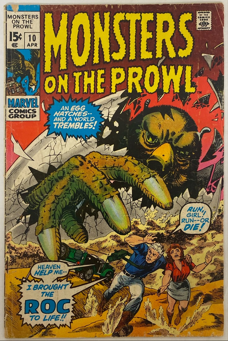 Monsters on the Prowl 10 Marvel Comic Book: 1971
