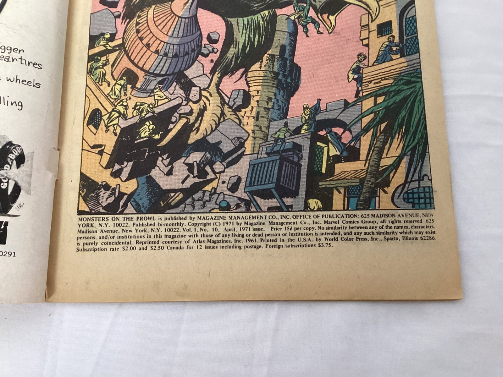 Monsters on the Prowl 10 Marvel Comic Book - 7