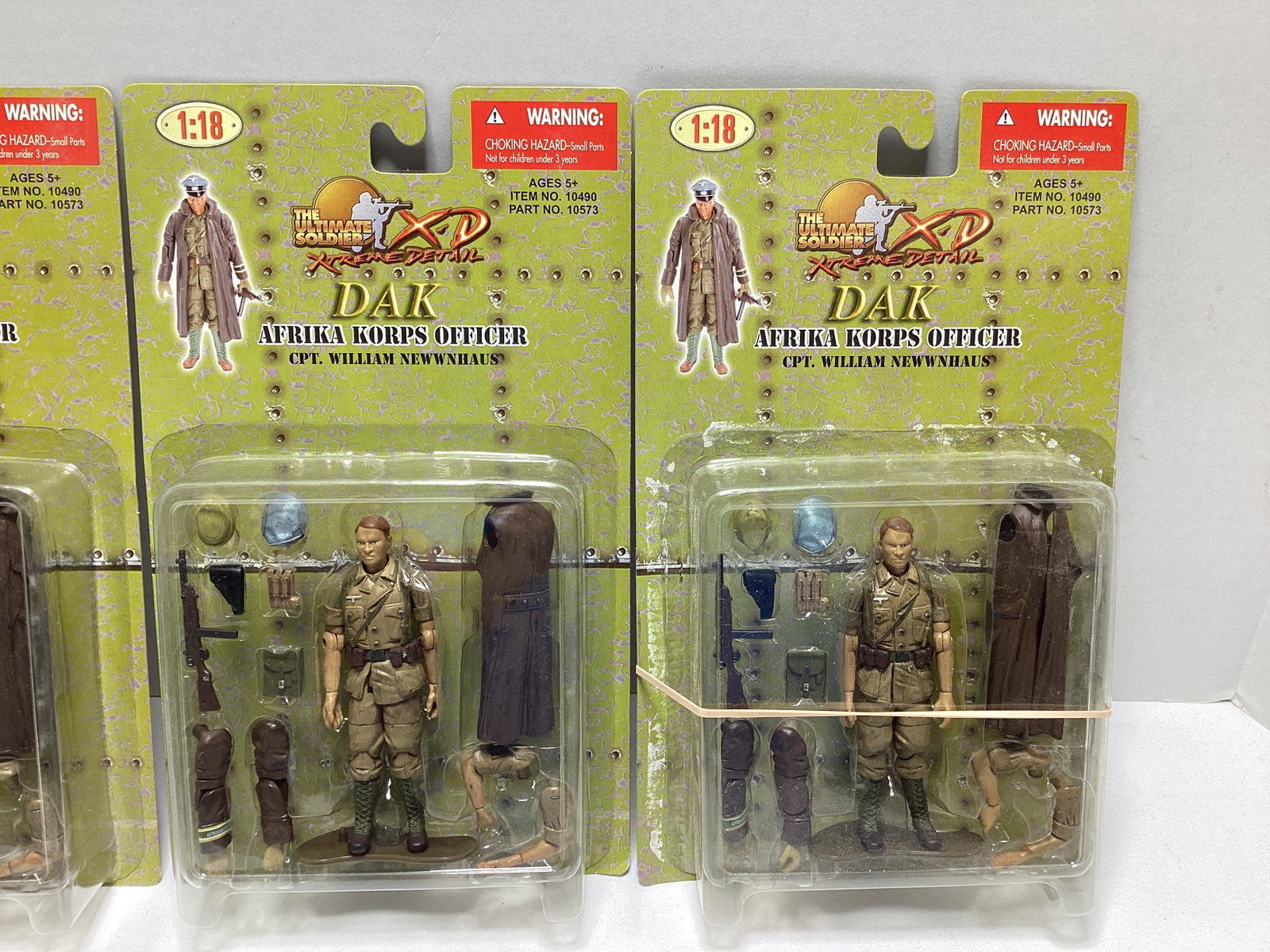 Three The Ultimate Soldier Dak Afrika Korps Officer Action Figures - 3
