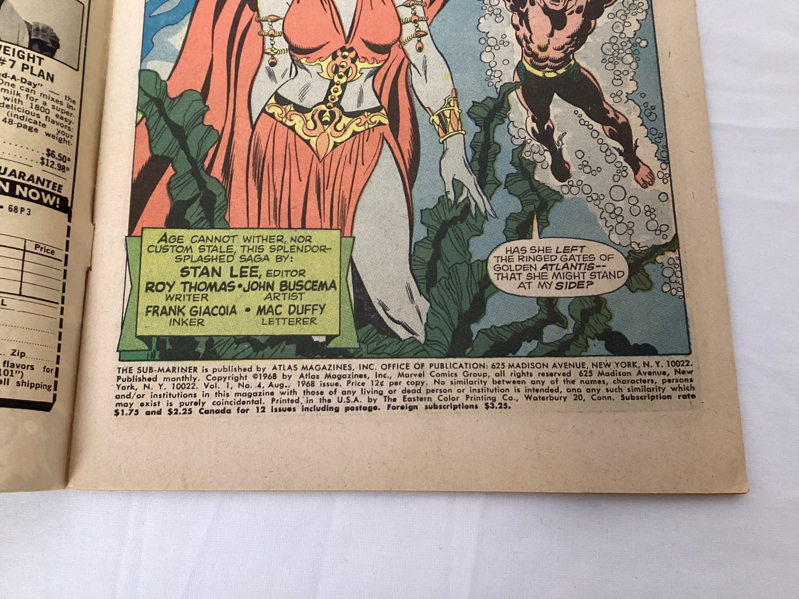 Prince Namor the Sub-Mariner 4 Marvel Comic Book - 7