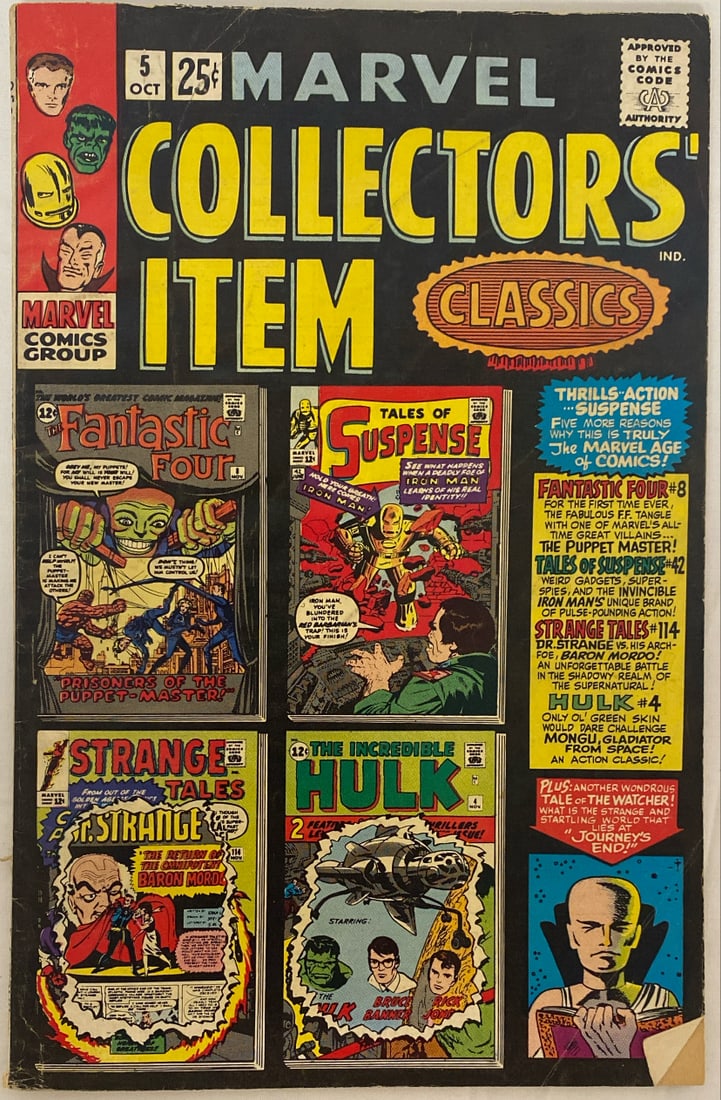 Marvel Collectors Item Classics 5 Comic Book (1 of 8)