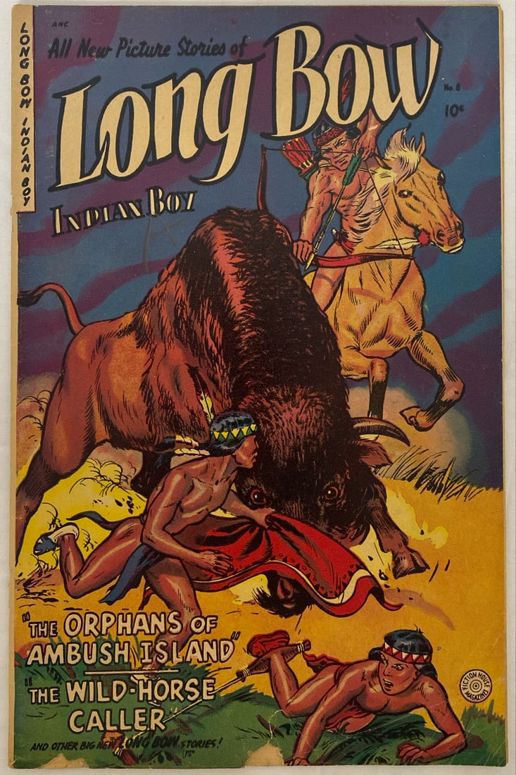 Long Bow Indian Boy 8 Fiction House Comic Book: 1952