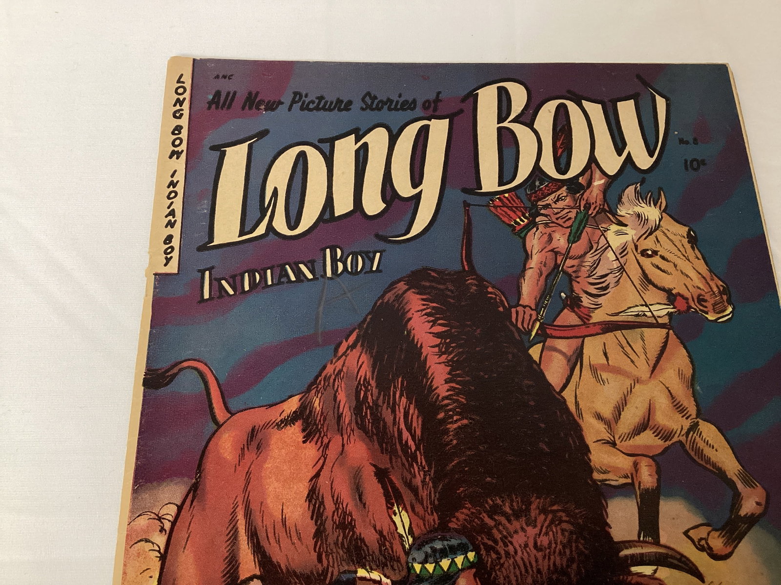 Long Bow Indian Boy 8 Fiction House Comic Book - 2