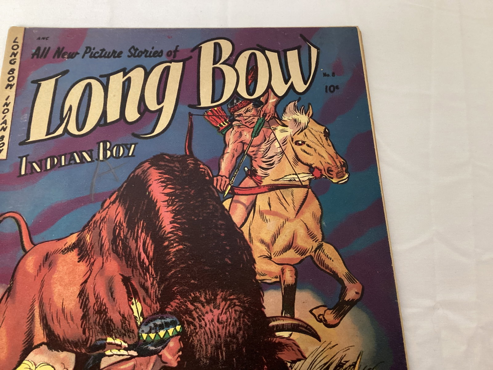 Long Bow Indian Boy 8 Fiction House Comic Book - 3