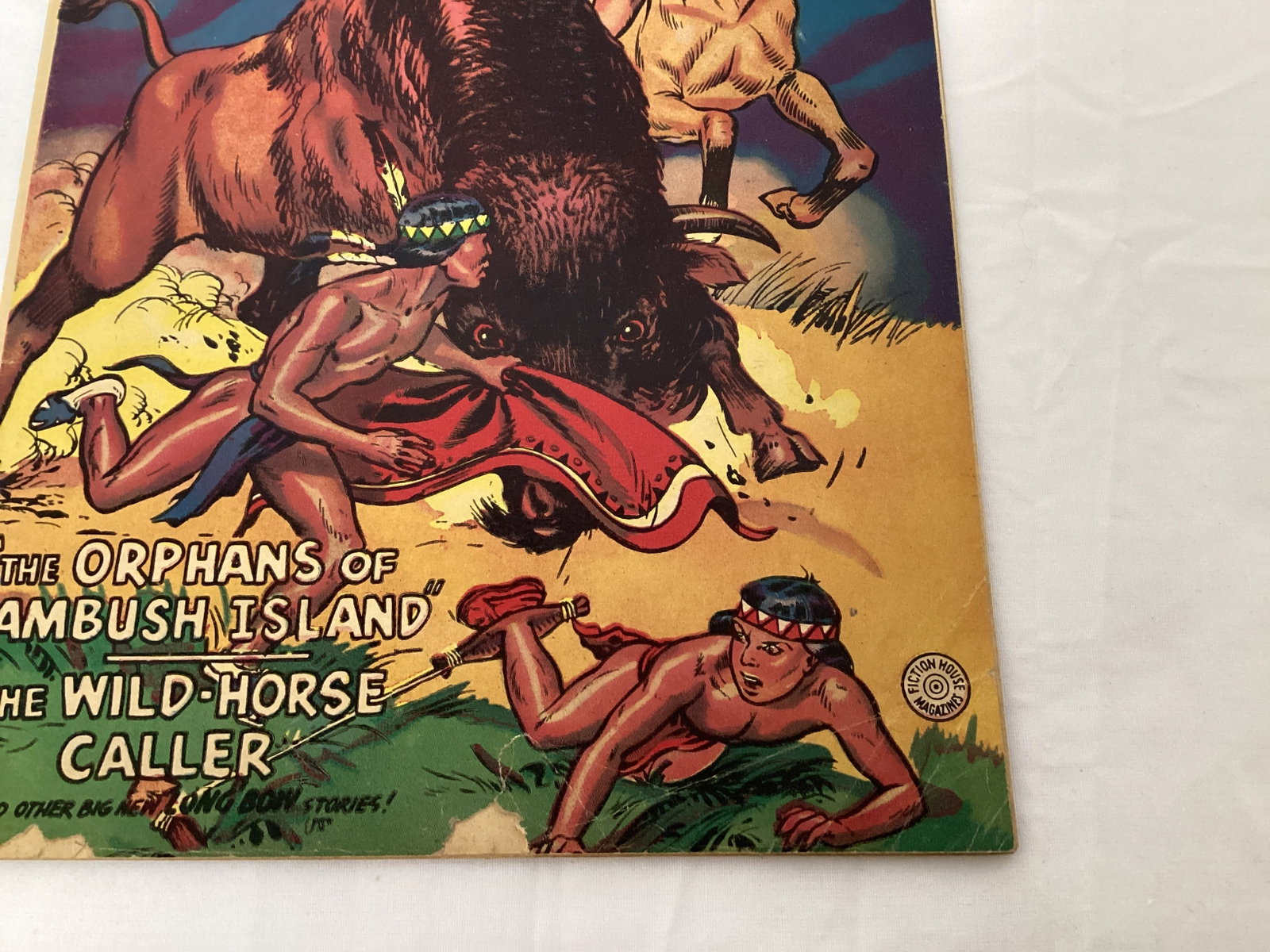 Long Bow Indian Boy 8 Fiction House Comic Book - 5