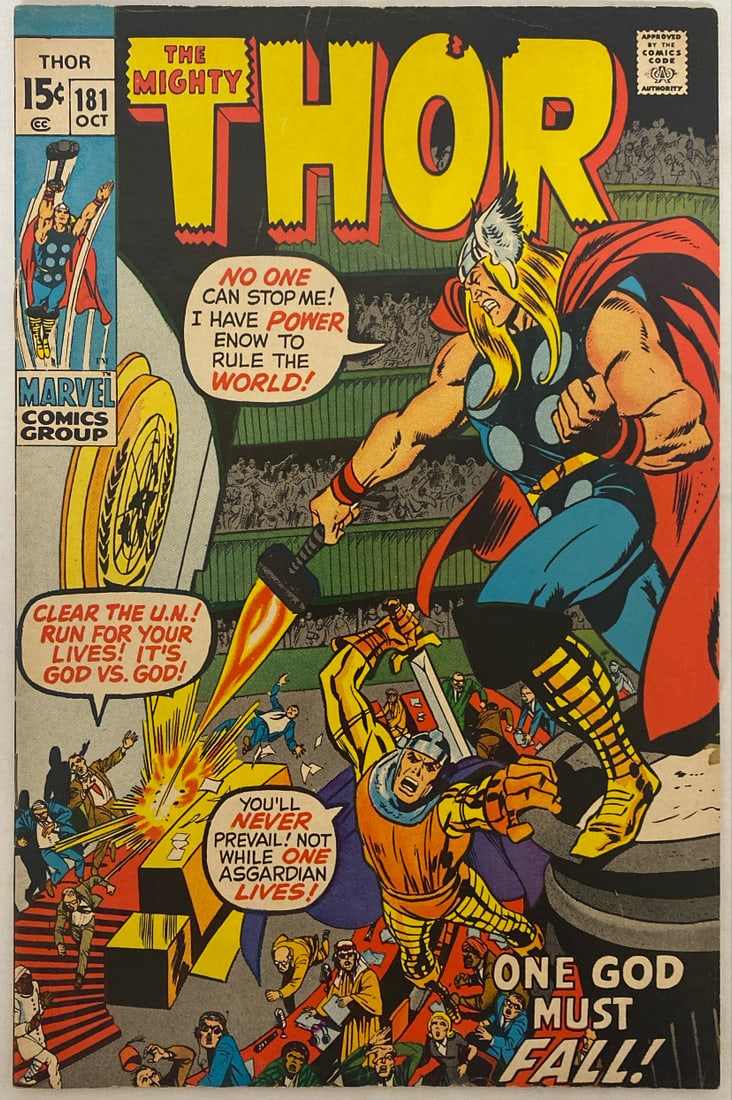 The Mighty Thor 181 Marvel Comic Book (1 of 8)