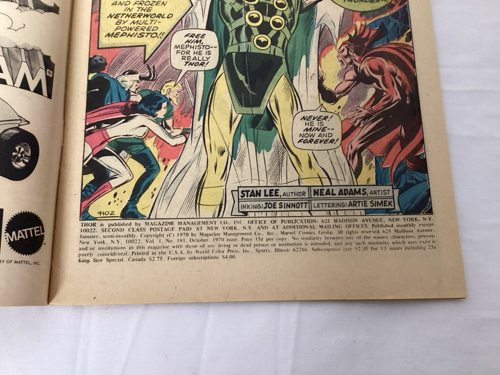 The Mighty Thor 181 Marvel Comic Book - 7