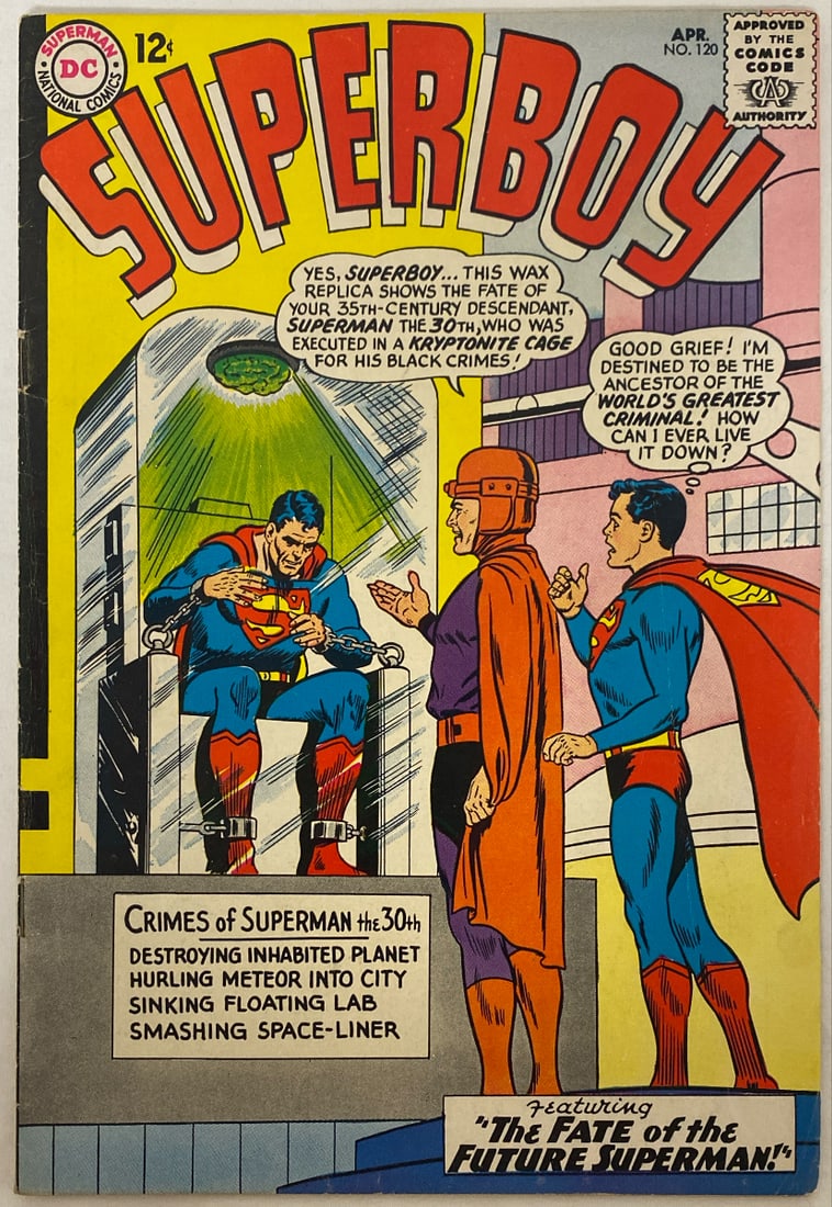 Superboy 120 DC Comic Book: 1965