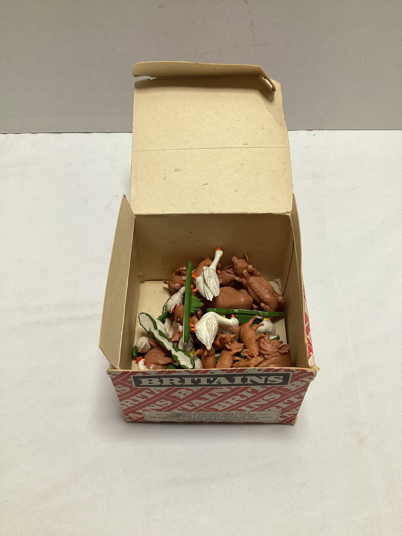 Britains Goose, Chicken, and Pig Model Figures: .