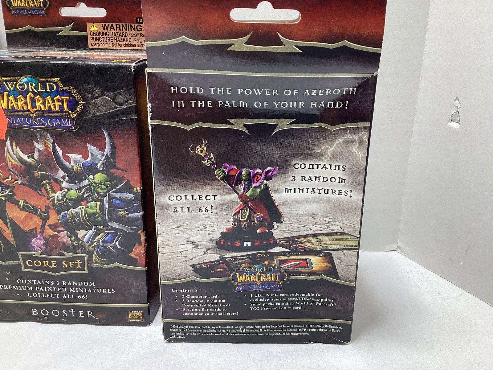 Five Upper Deck World of Warcraft Miniature Mystery Booster Boxes - 3