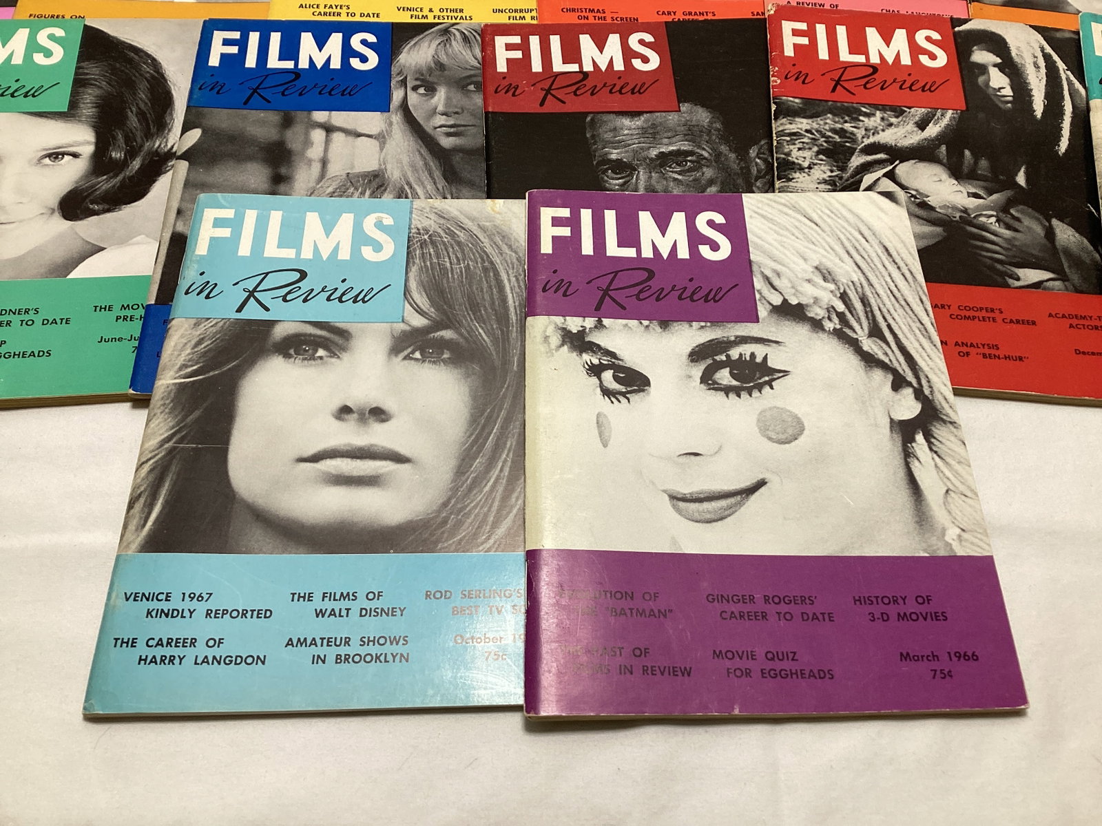 14 Films in Review Magazines - 2