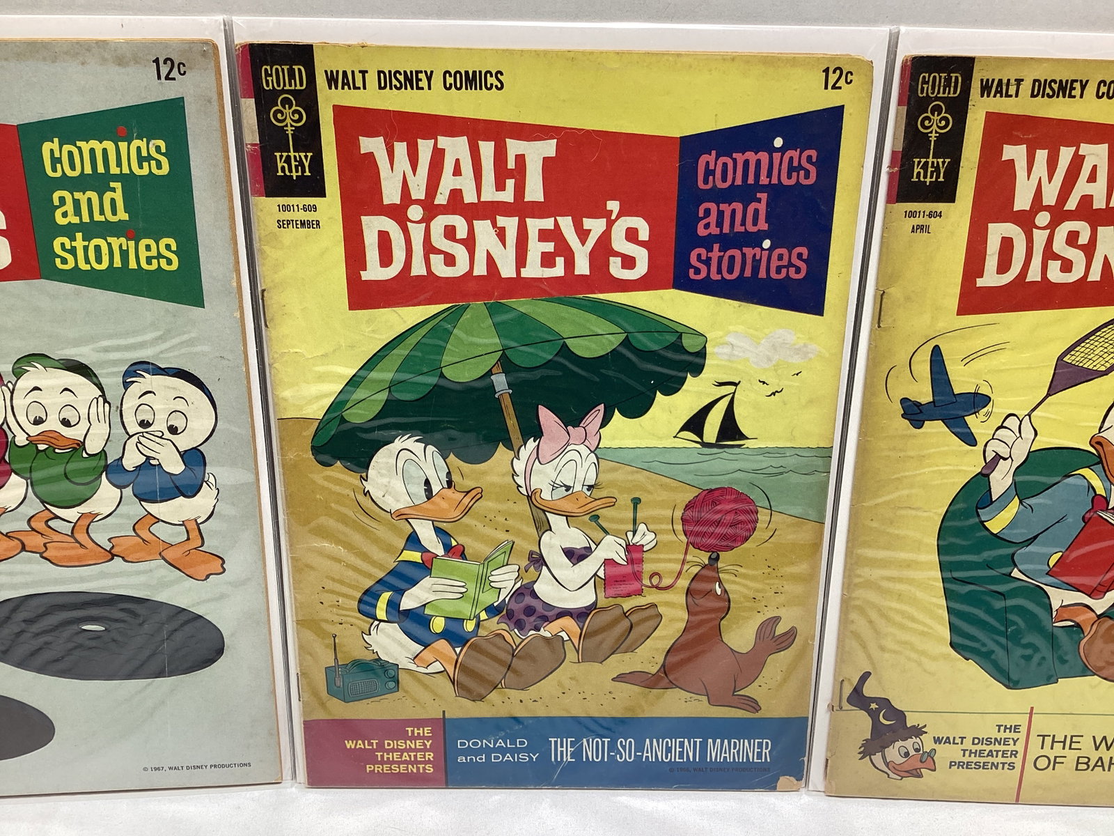 Three Walt Disney's Comics and Stories Gold Key Comic Books - 3