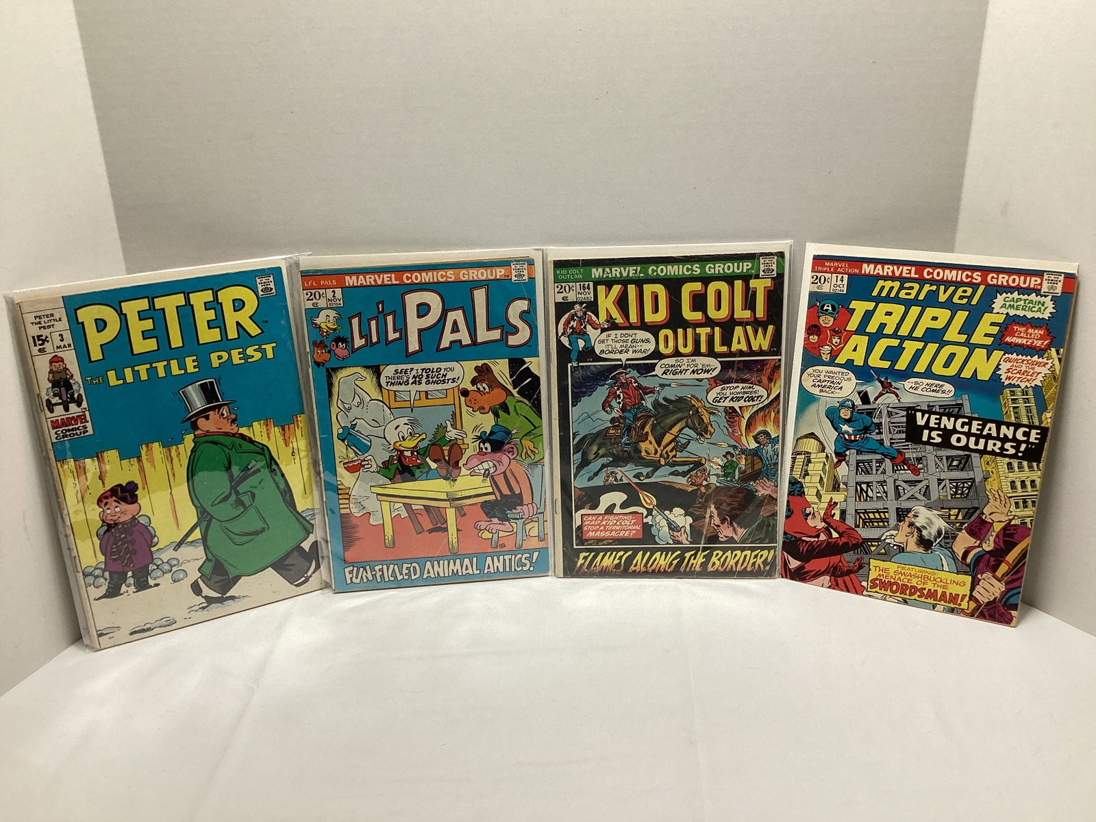 Four Marvel Comic Books: .