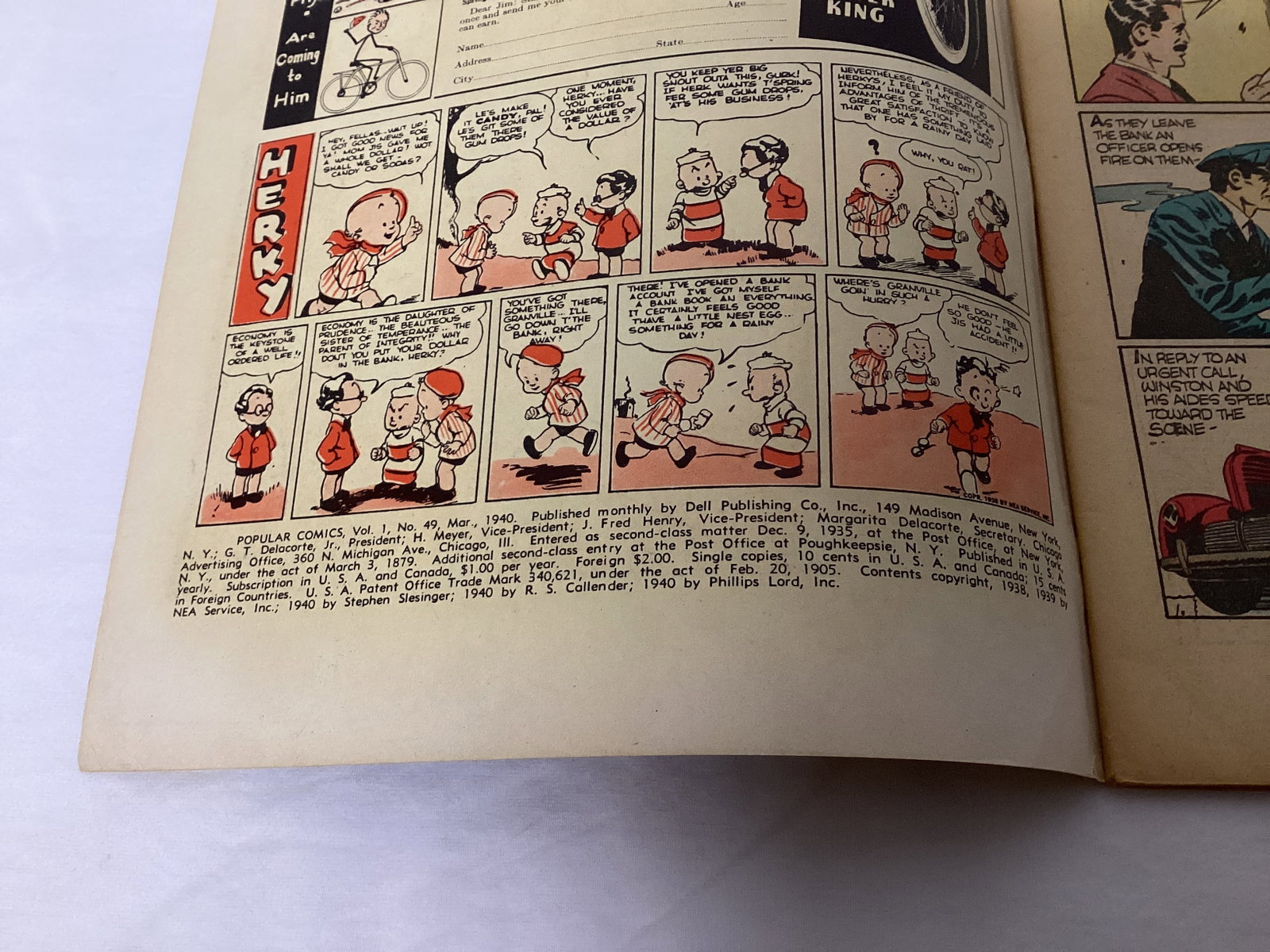 Popular Comics 49 Dell Comic Book - 7