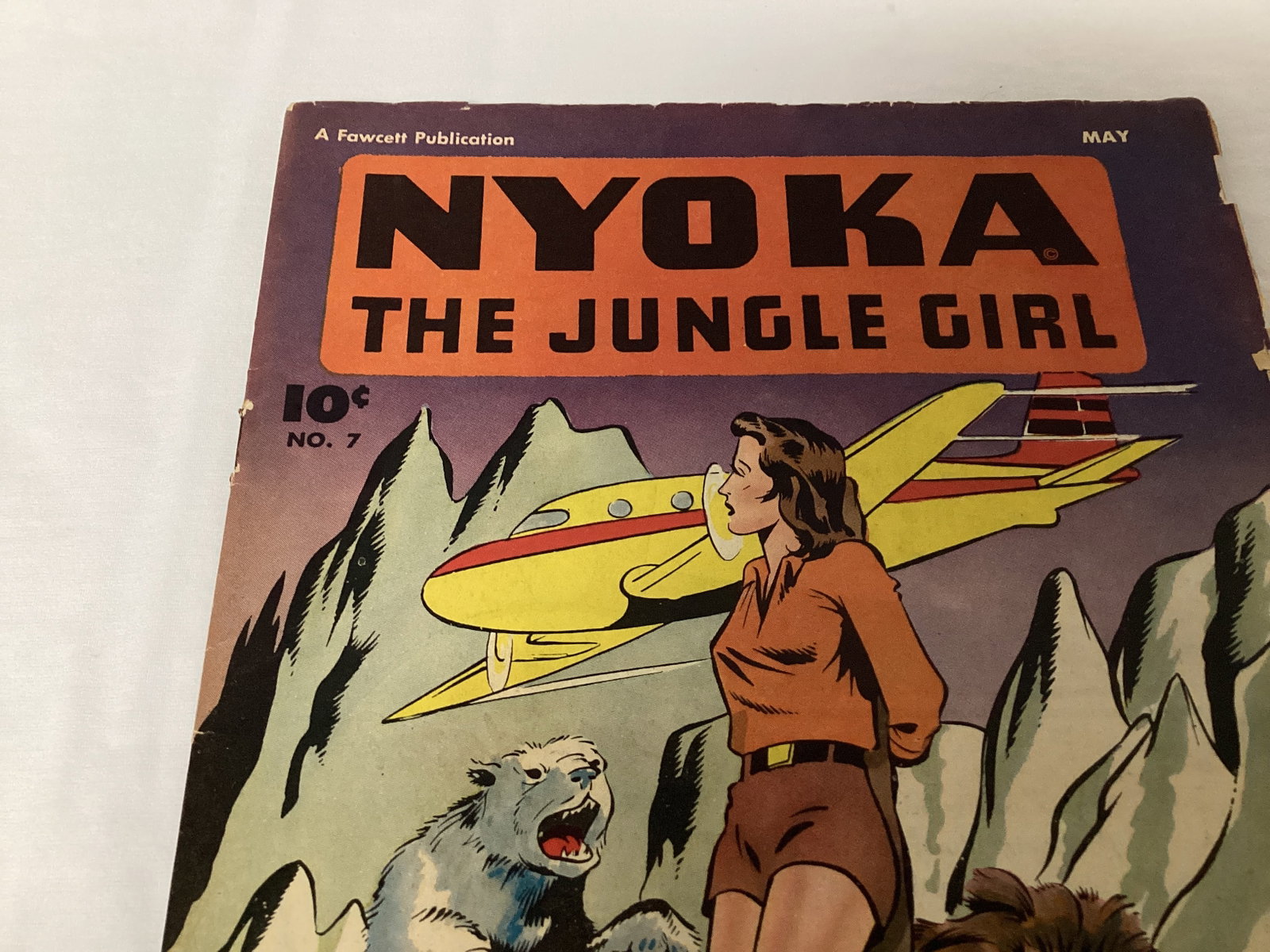 Nyoka the Jungle Girl 7 Fawcett Comic Book - 2
