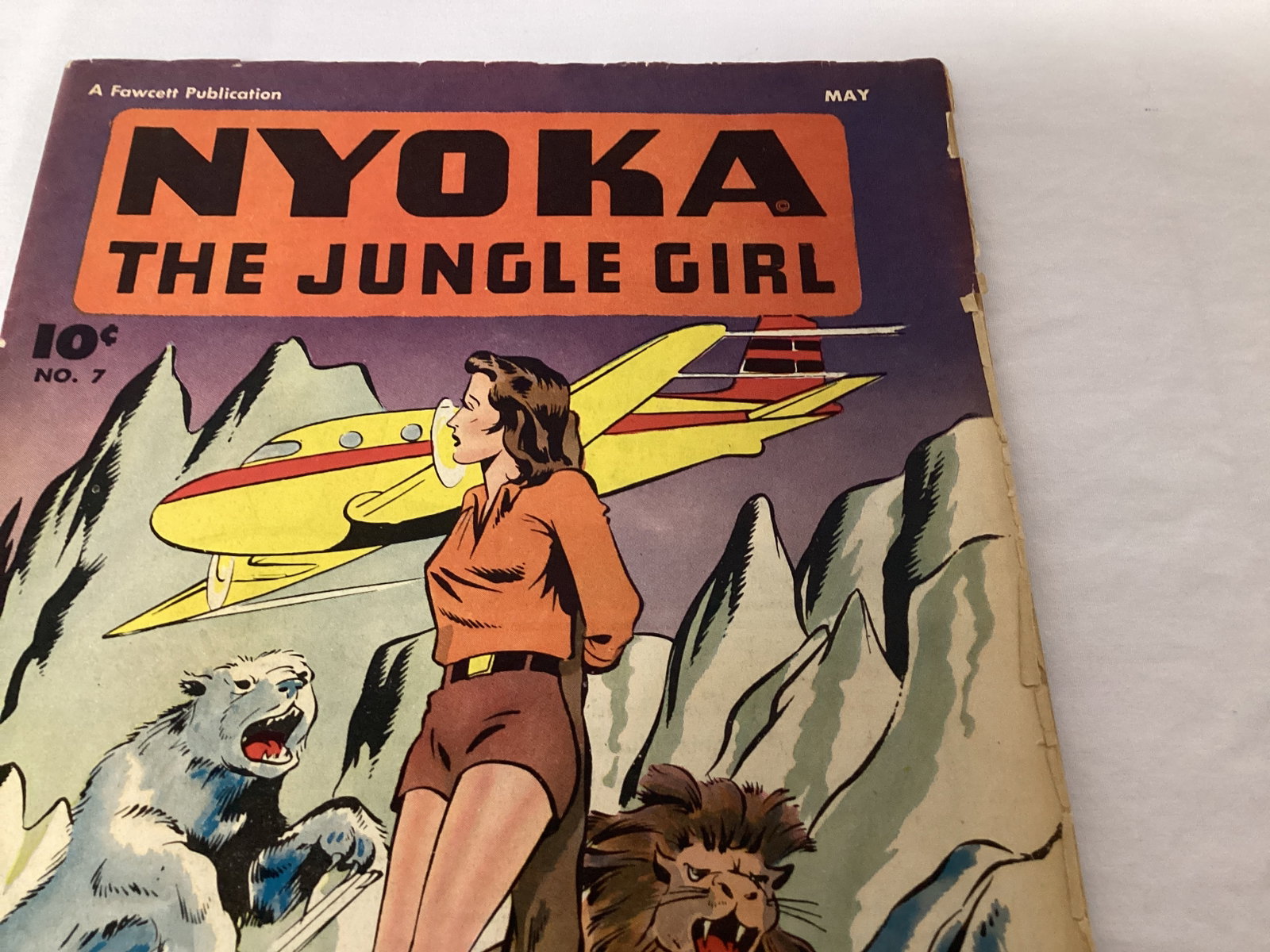 Nyoka the Jungle Girl 7 Fawcett Comic Book - 3