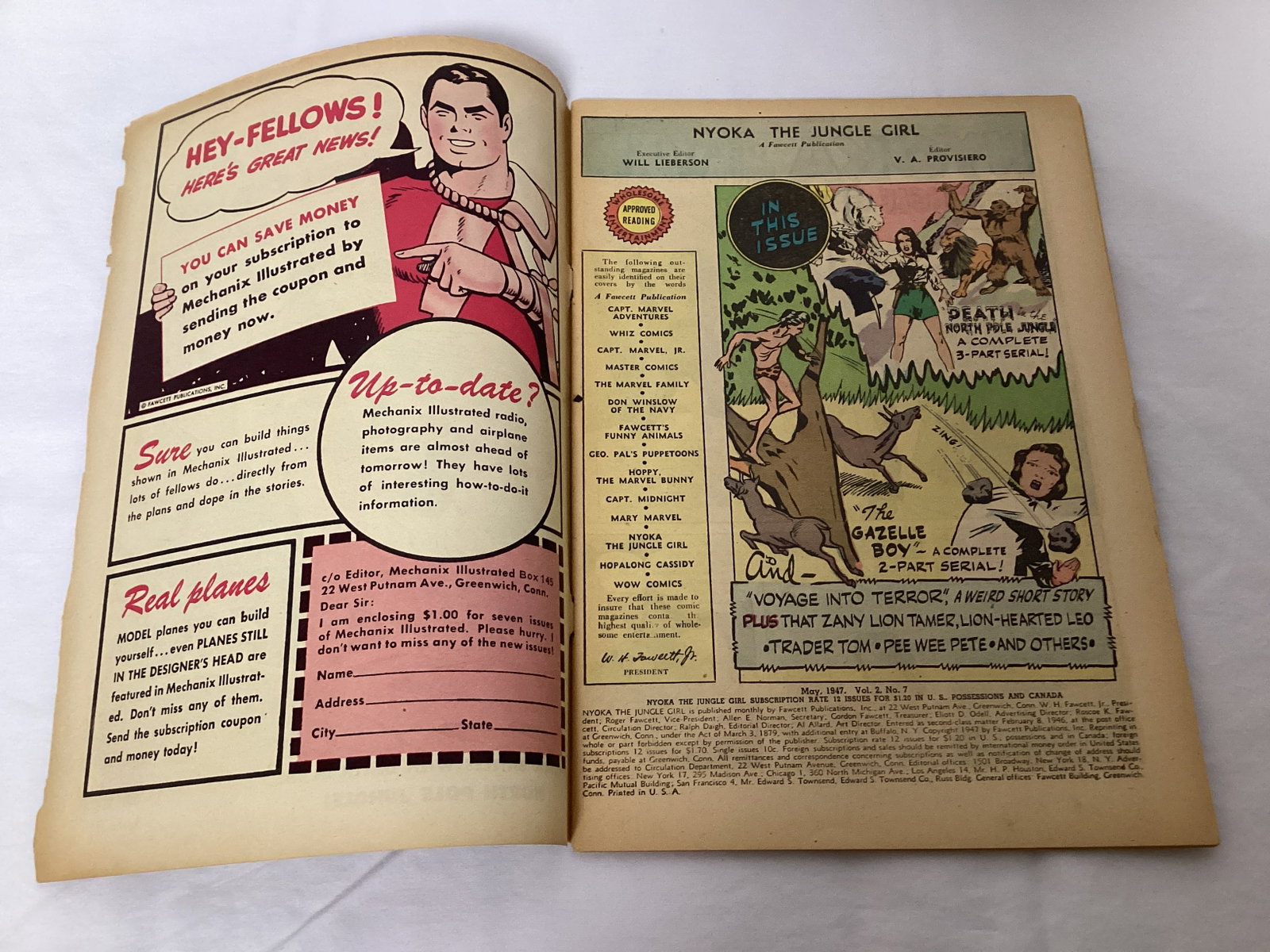 Nyoka the Jungle Girl 7 Fawcett Comic Book - 6
