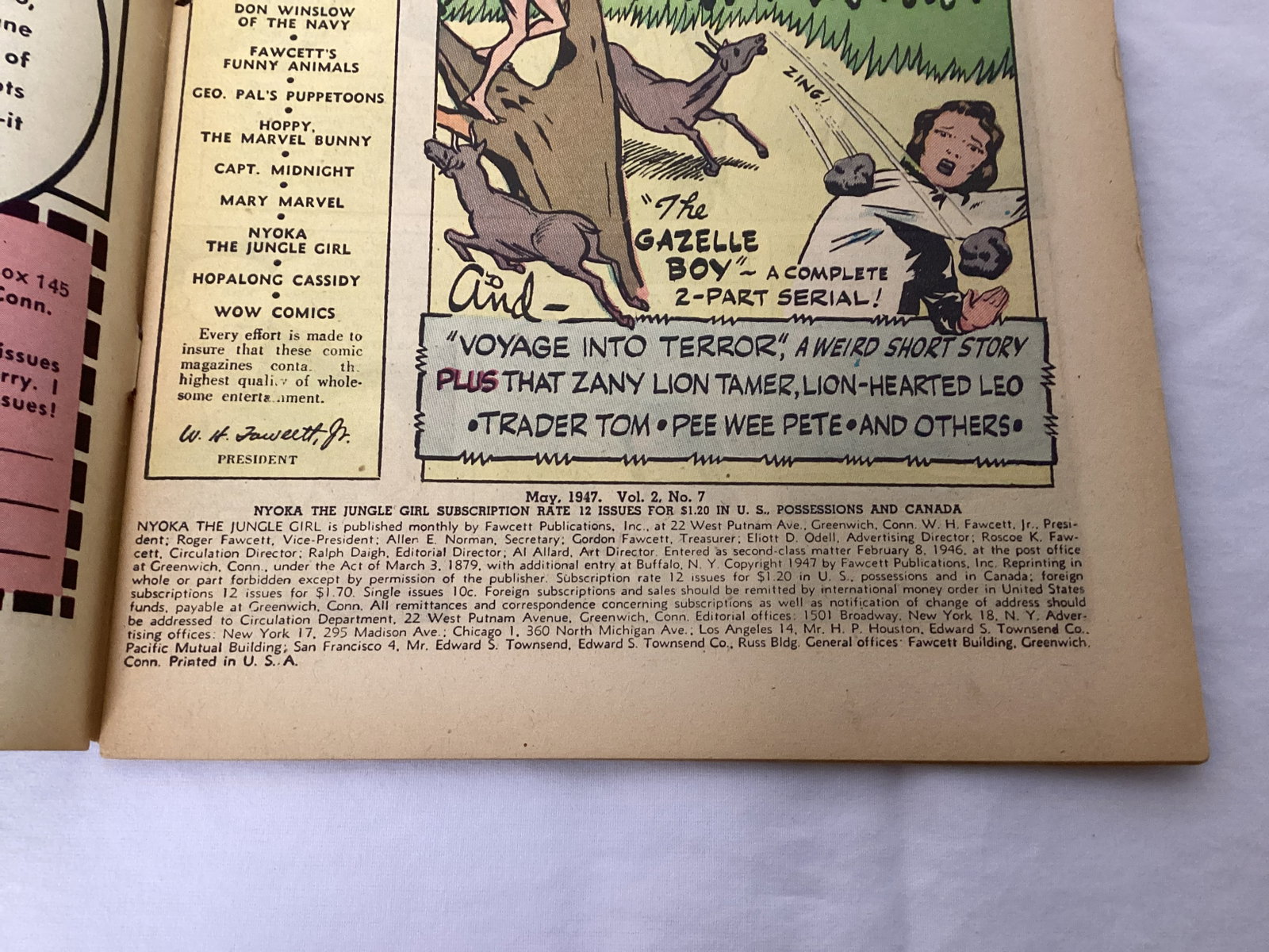 Nyoka the Jungle Girl 7 Fawcett Comic Book - 7