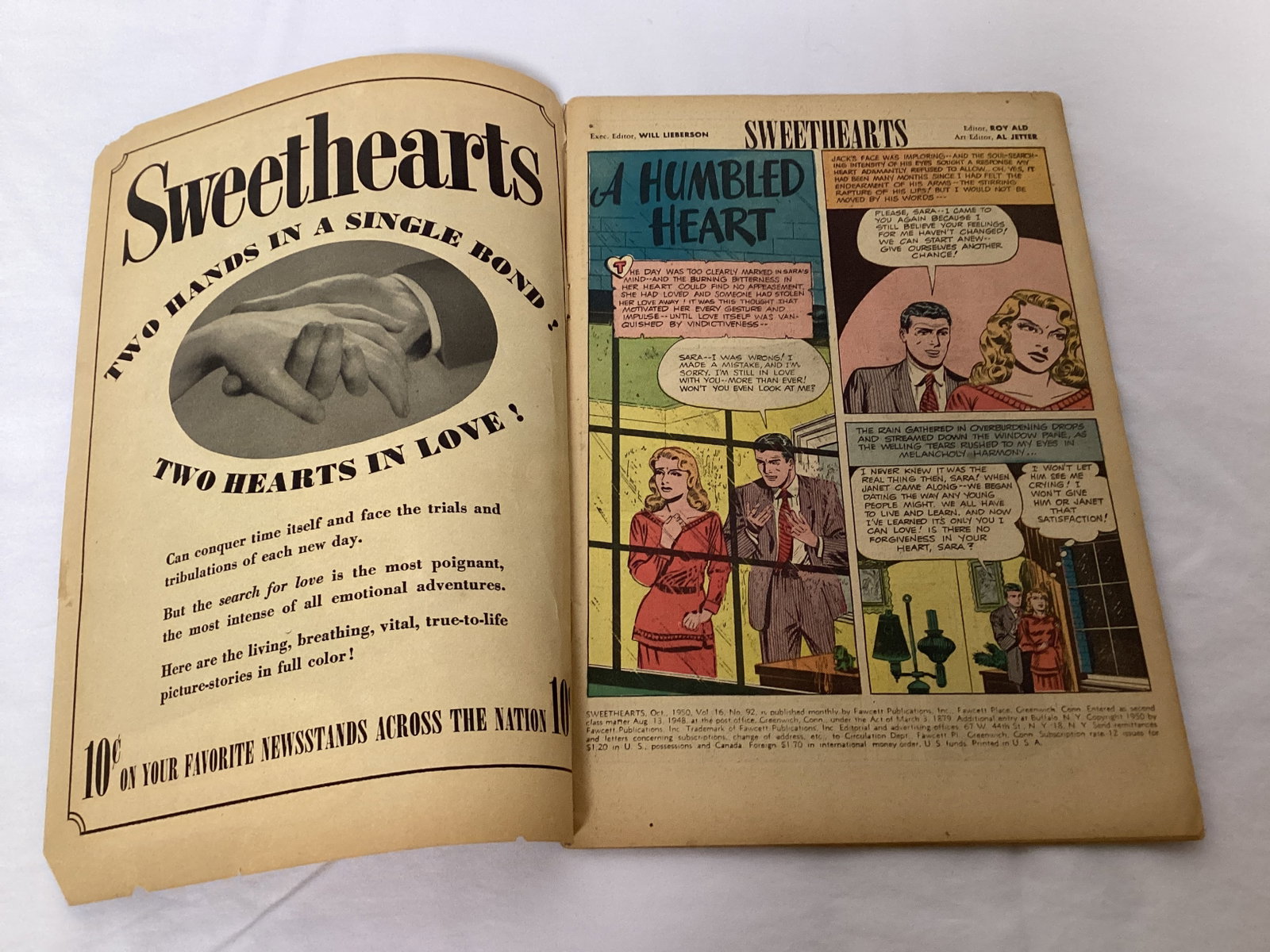 Sweethearts 92 Fawcett Comic Book - 6