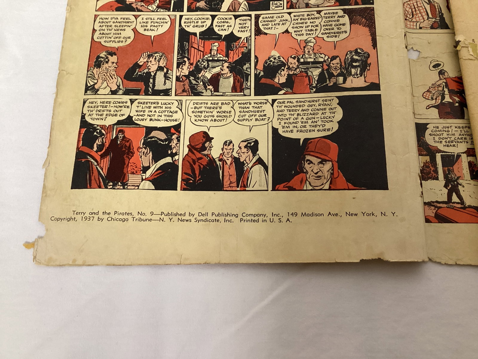 Four Color 9 Dell Terry and the Pirates Comic Book - 7