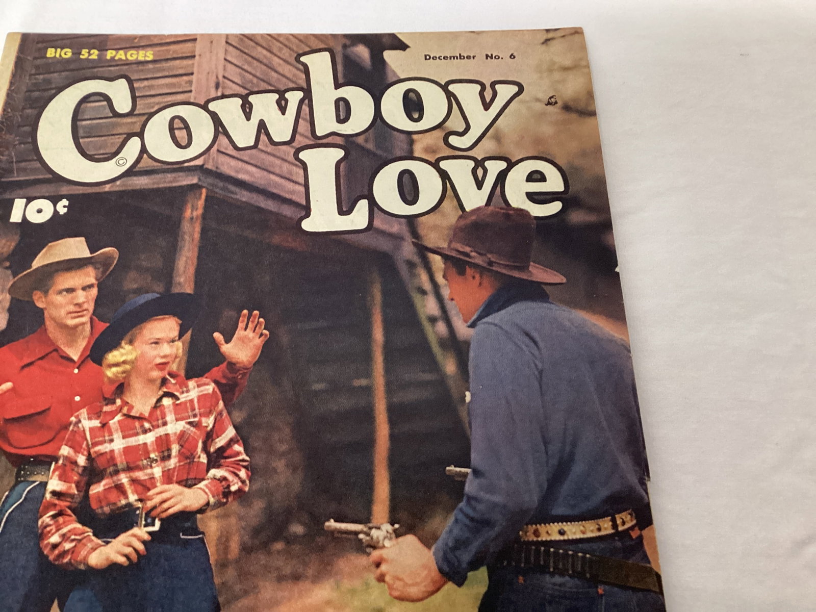 Cowboy Love 6 Fawcett Western Comic Book - 3