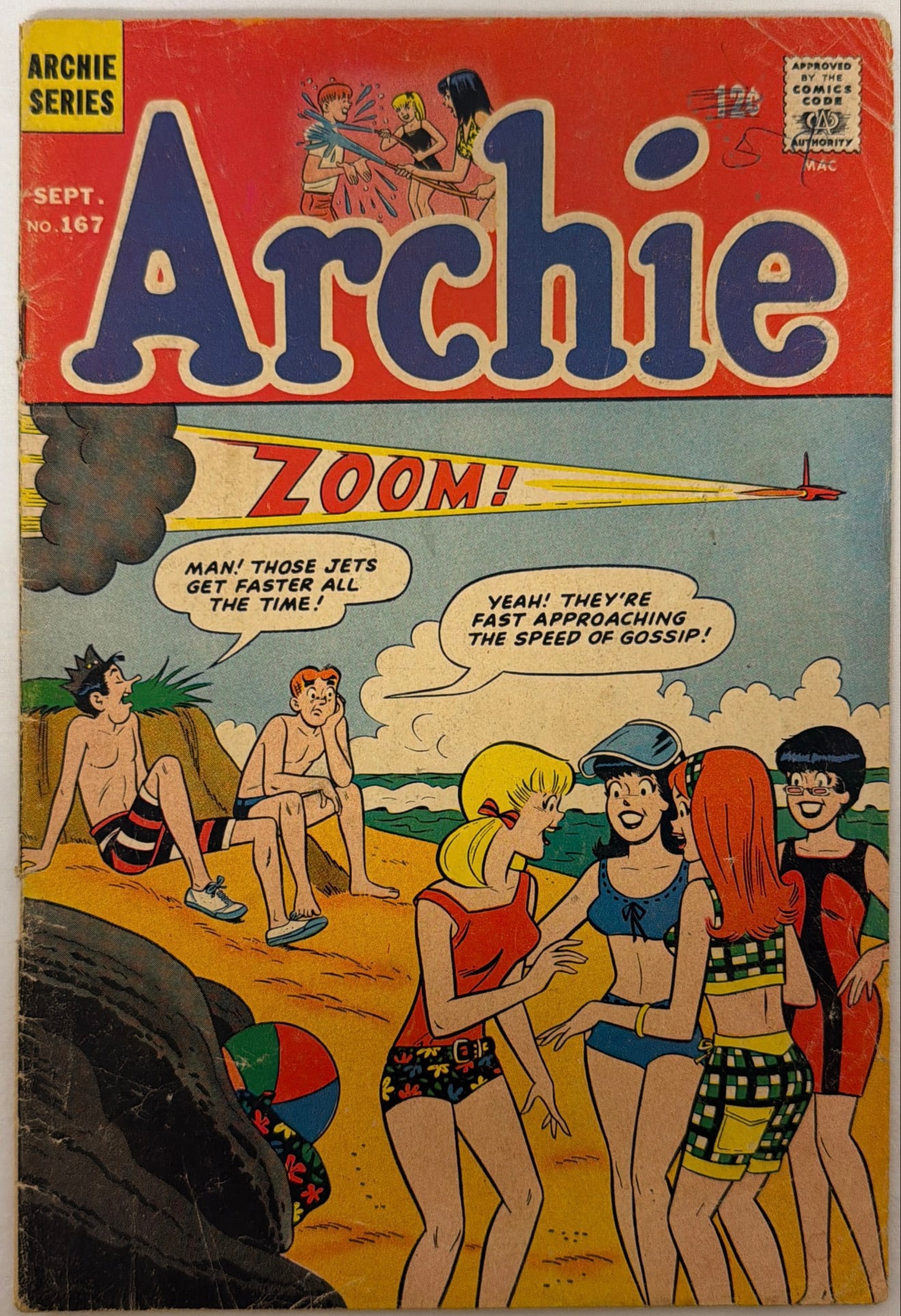 Archie 167 Comic Book: 1966, please preview and see all photos for condition