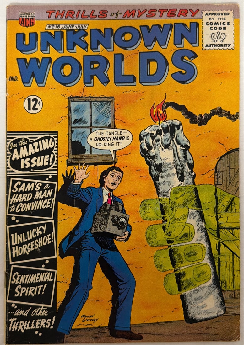 Unknown Worlds 16 ACG Comic Book: 1962, please preview and see all photos for condition