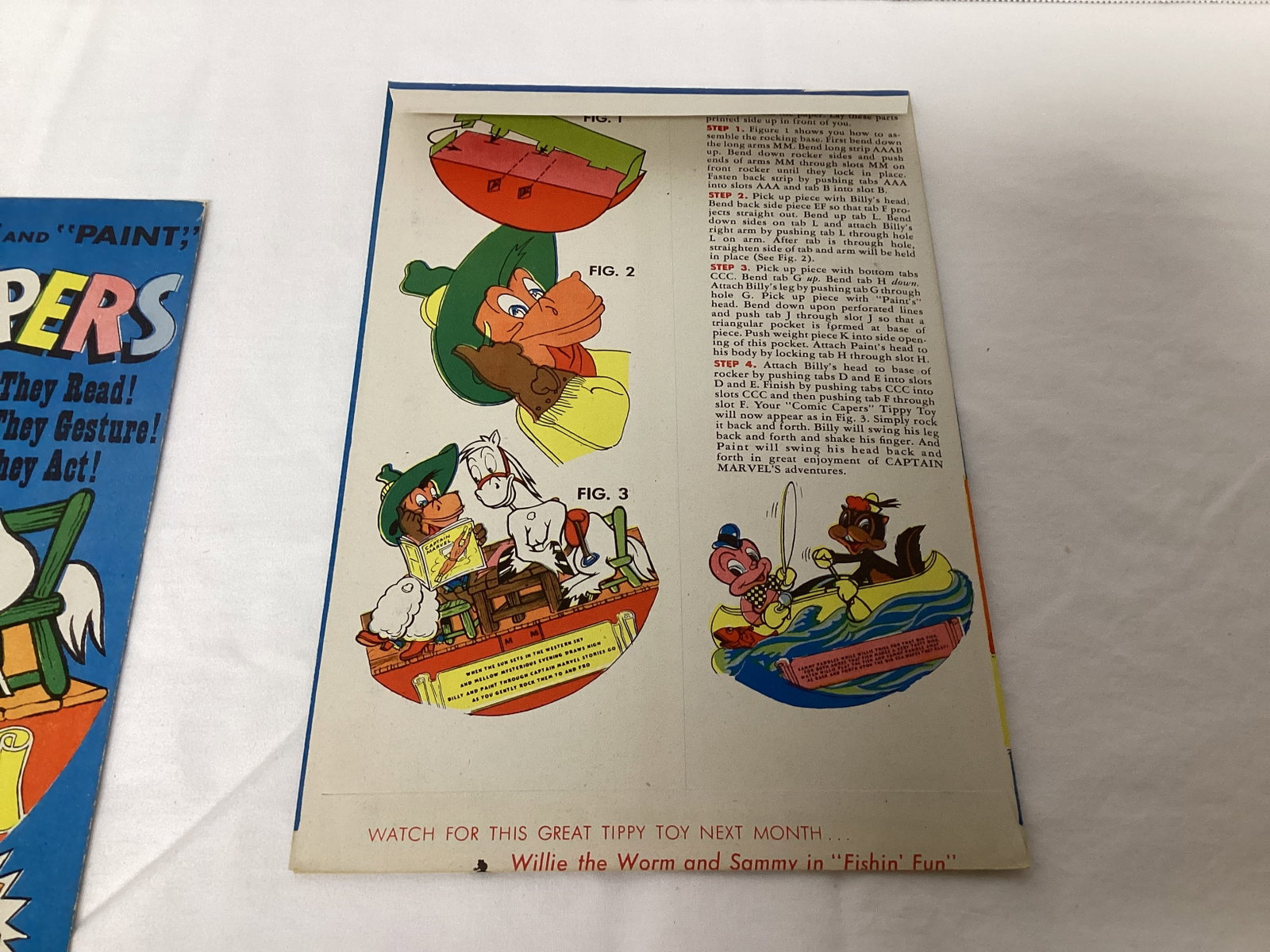 Comic Capers Tippy Toy 4 Billy the Kid and Paint Toys - 8