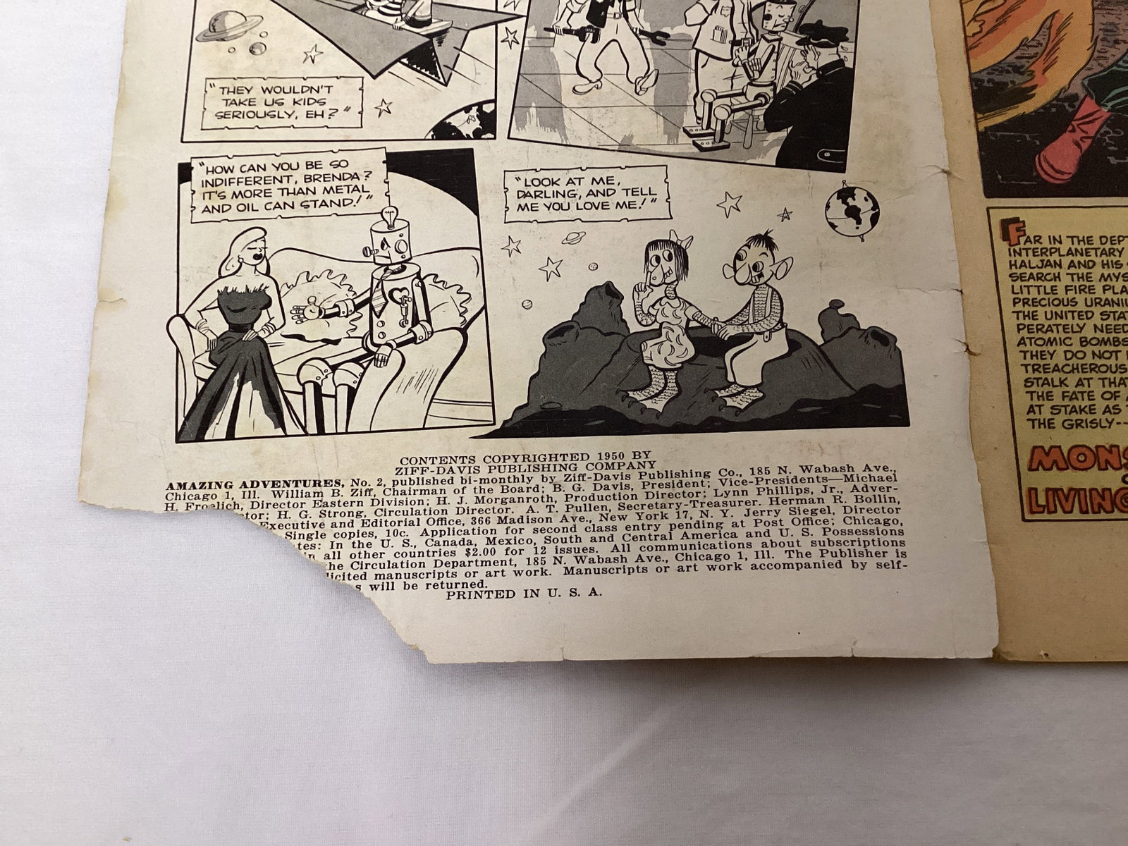 Amazing Adventures 2 Ziff Davis Comic Book - 7