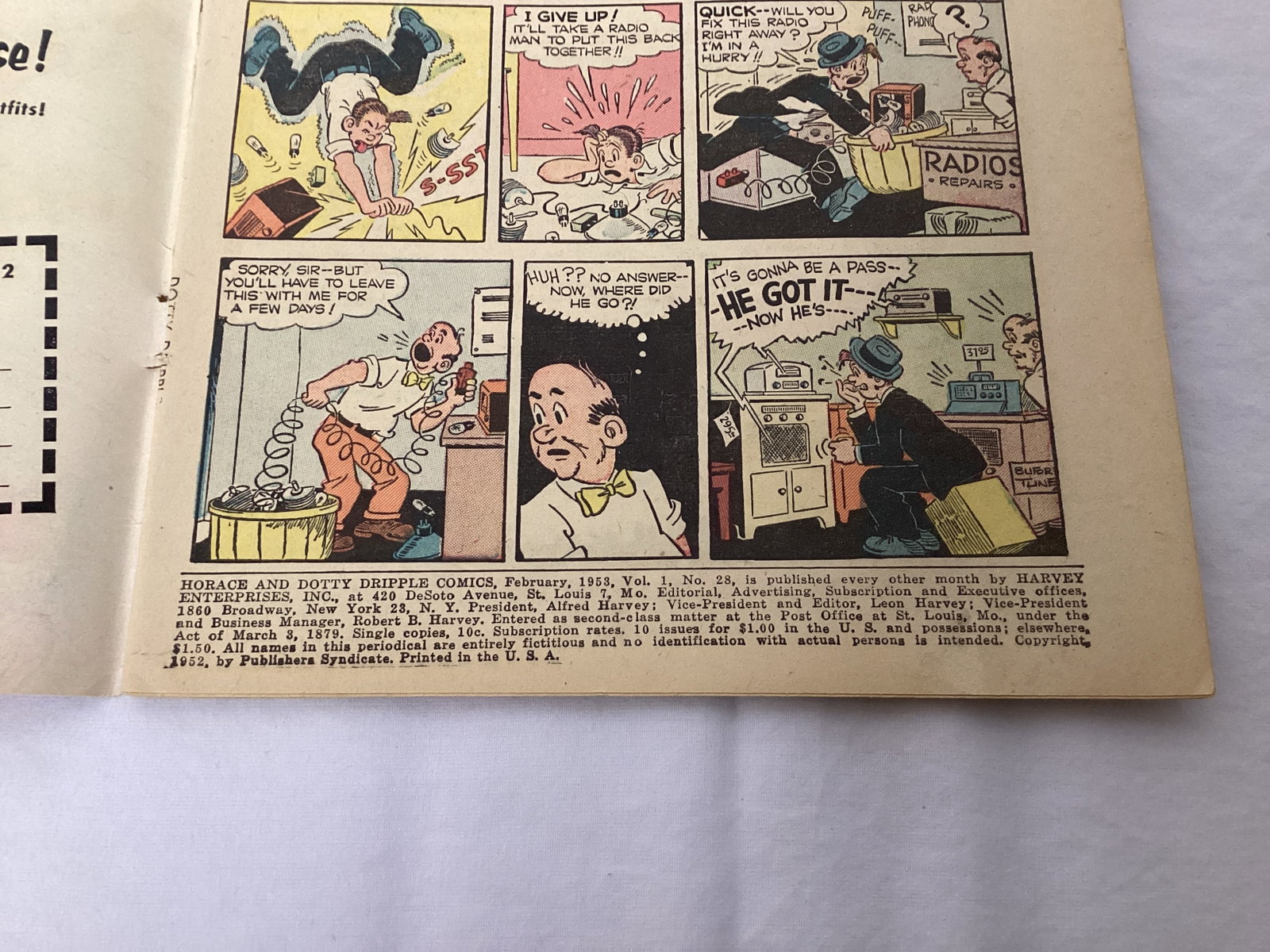 Horace and Dotty Dripple Comics 28 Harvey Comic Book - 7