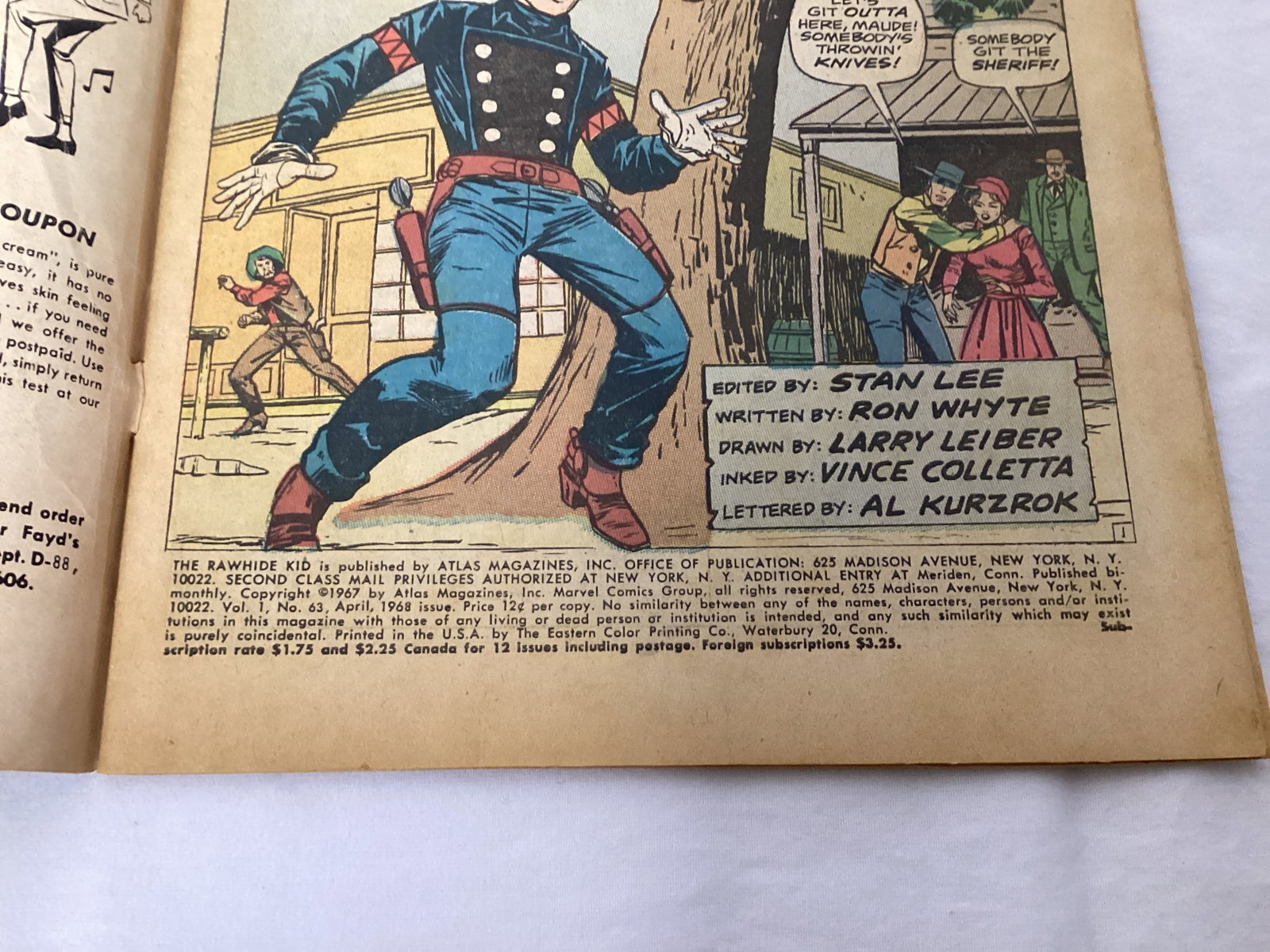 Rawhide Kid 63 Marvel Comic Book - 7