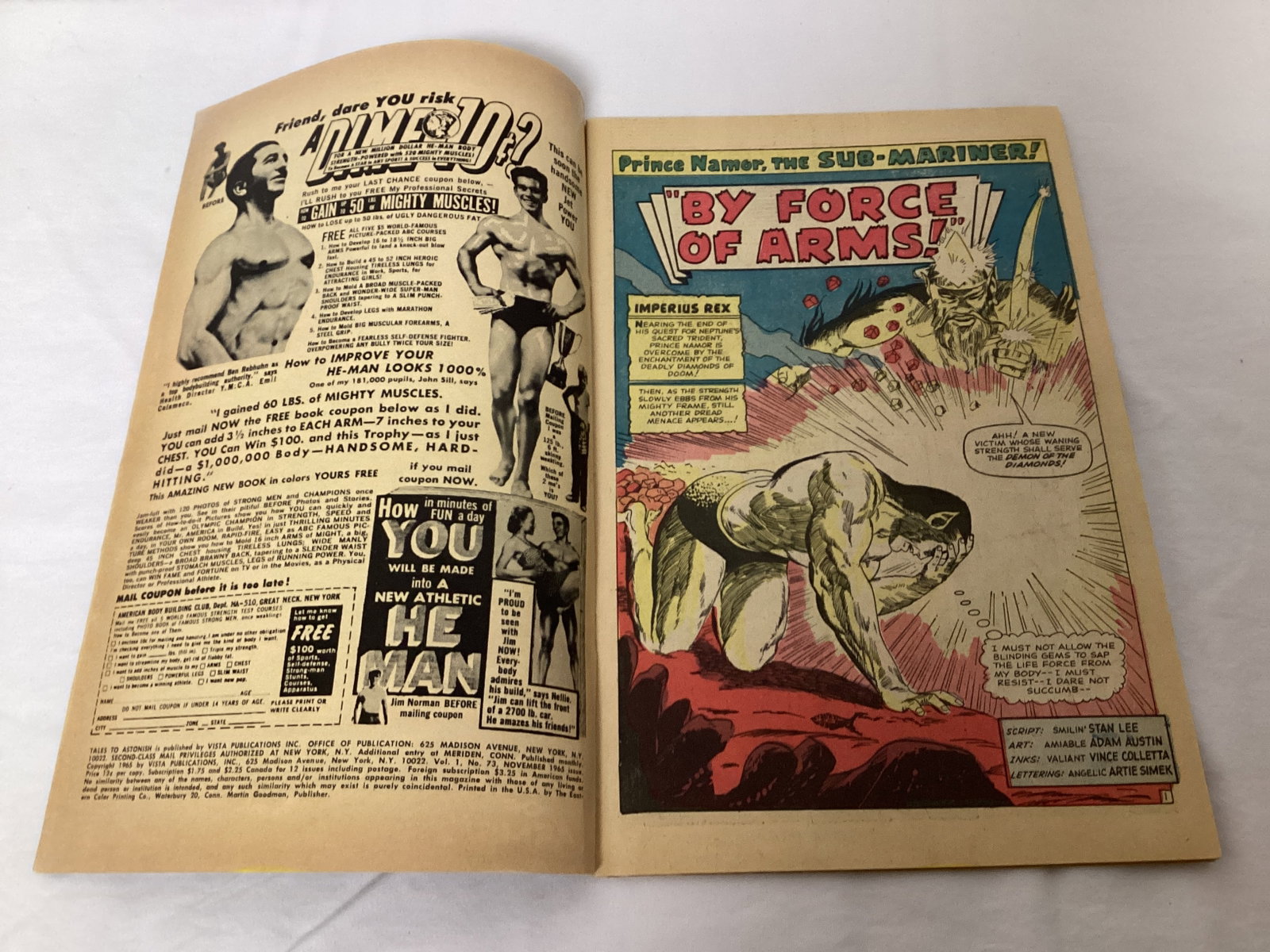 Tales to Astonish 73 Marvel Submariner Hulk Comic Book - 6