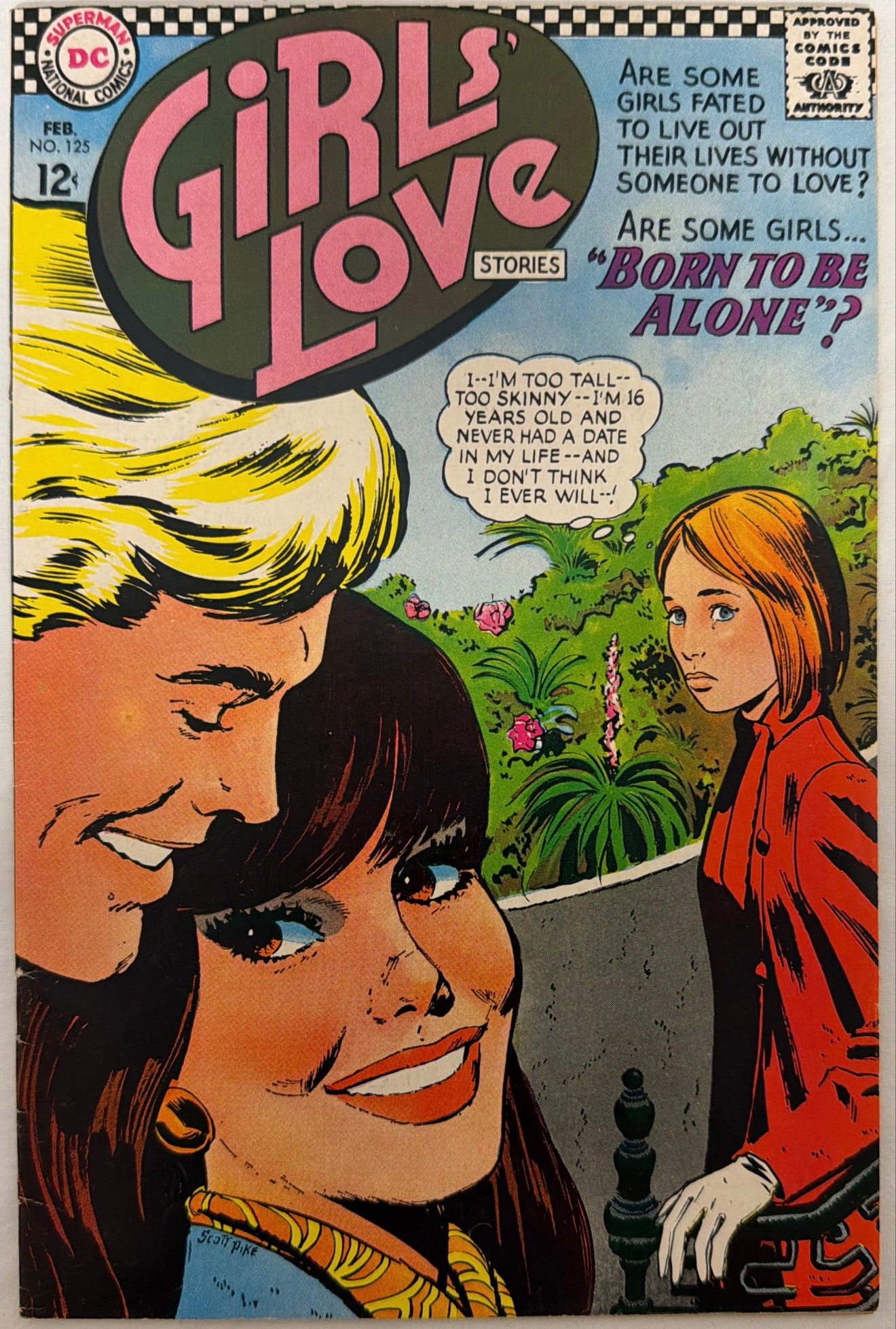 Girls Love Stories 125 DC Comic Book: 1967, please preview and see all photos for condition