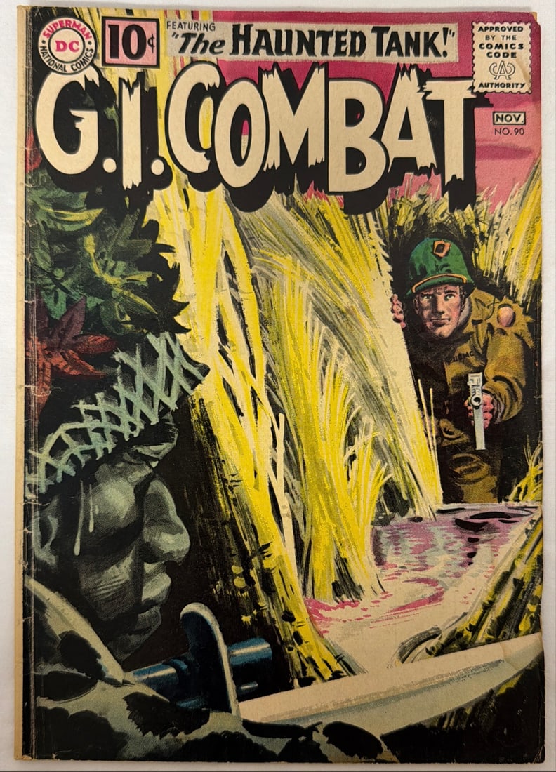 GI Combat 90 DC War Comic Book: 1961, please preview and see all photos for condition