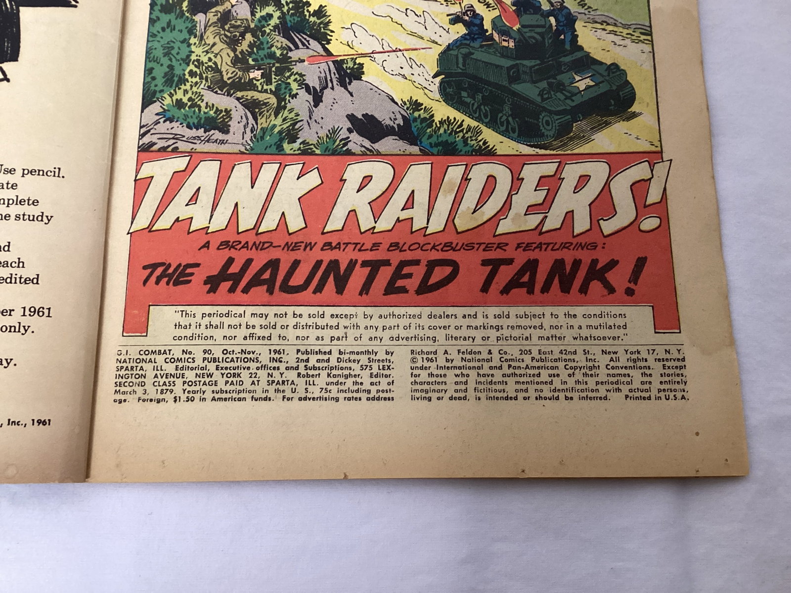 GI Combat 90 DC War Comic Book - 7