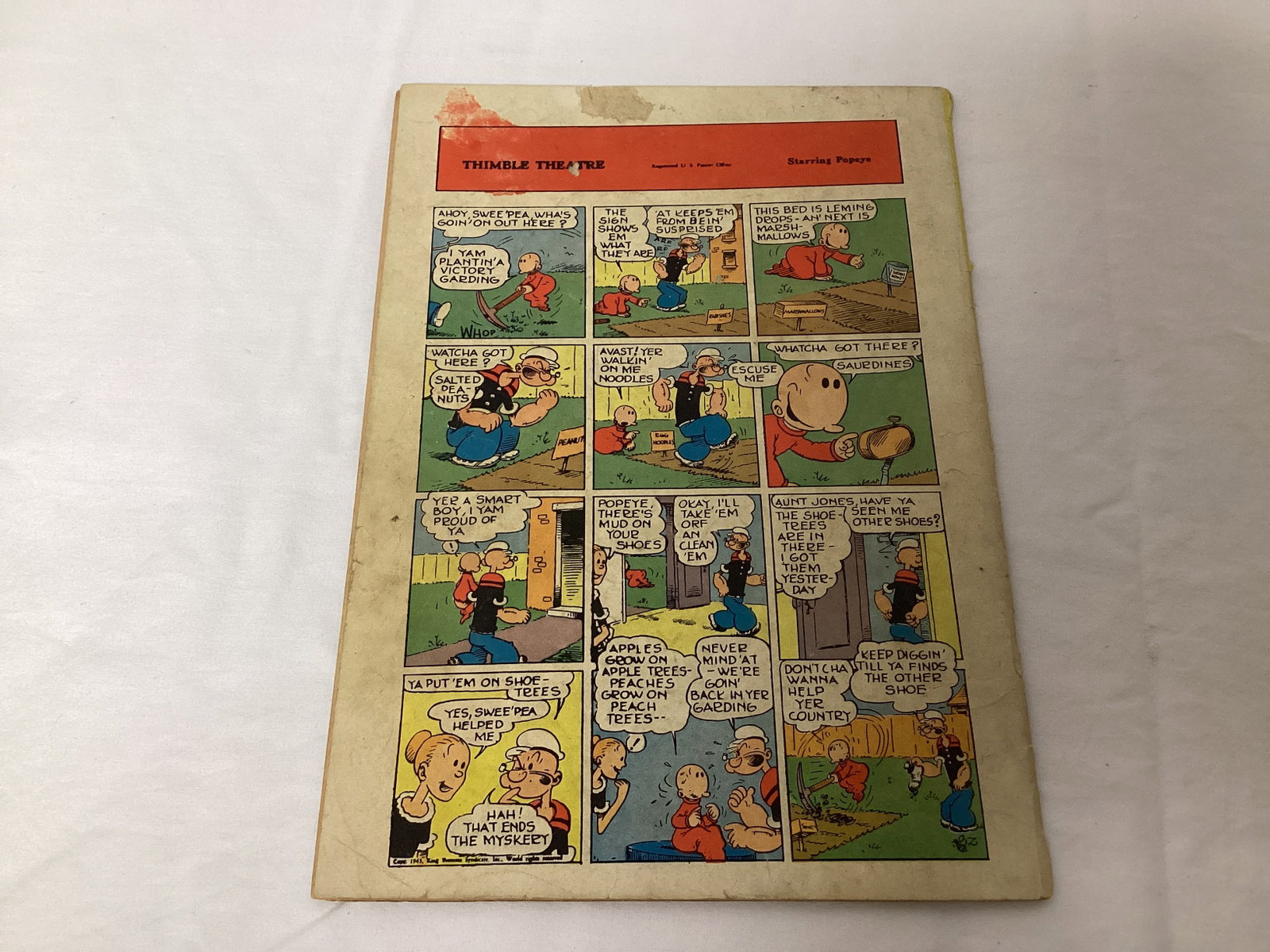 Dell Four Color 70 Popeye and Wimpy Comic Book - 8