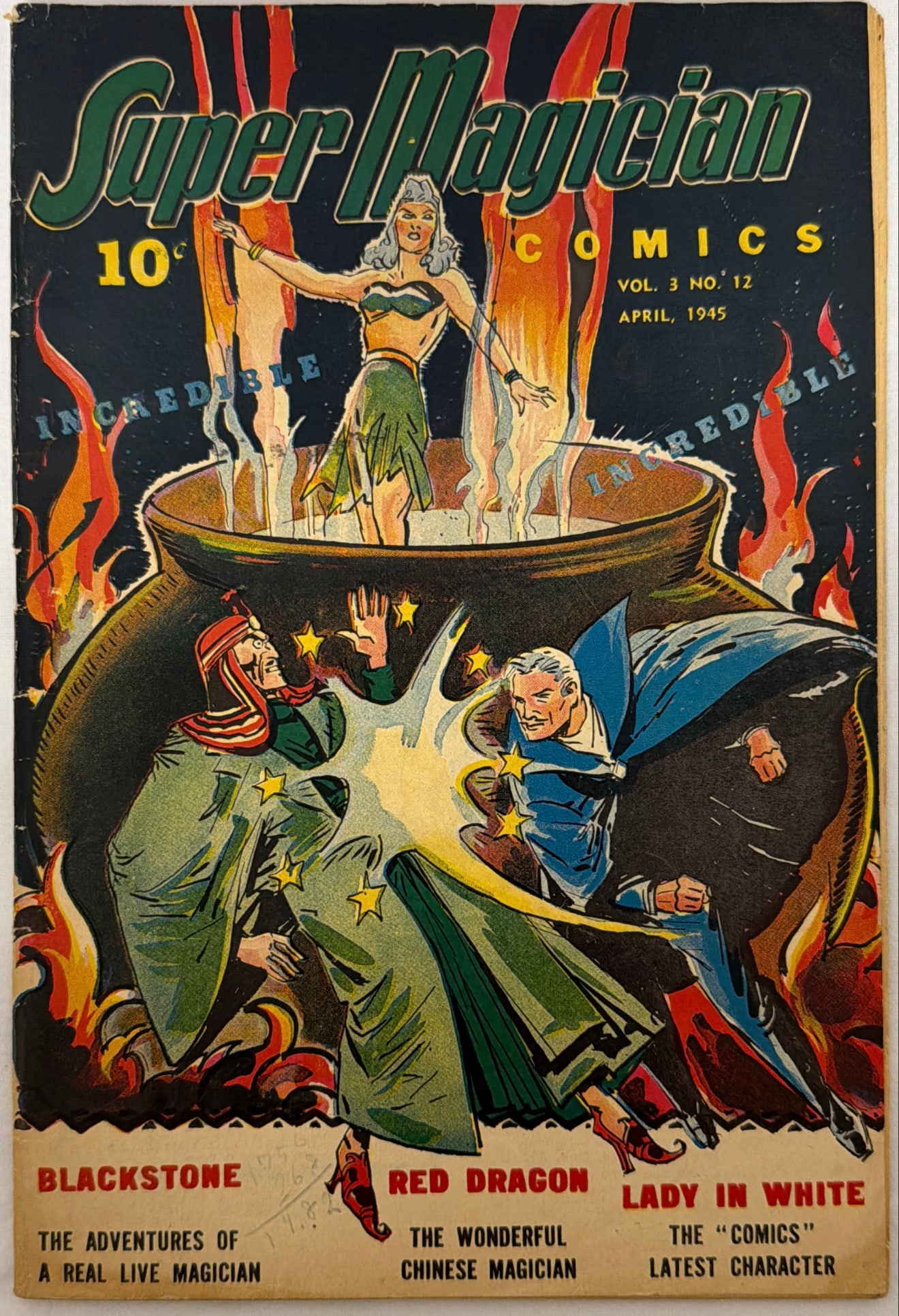 Super Magician Comics Vol. 3 Issue 12 Comic Book: 1945, please preview and see all photos for condition