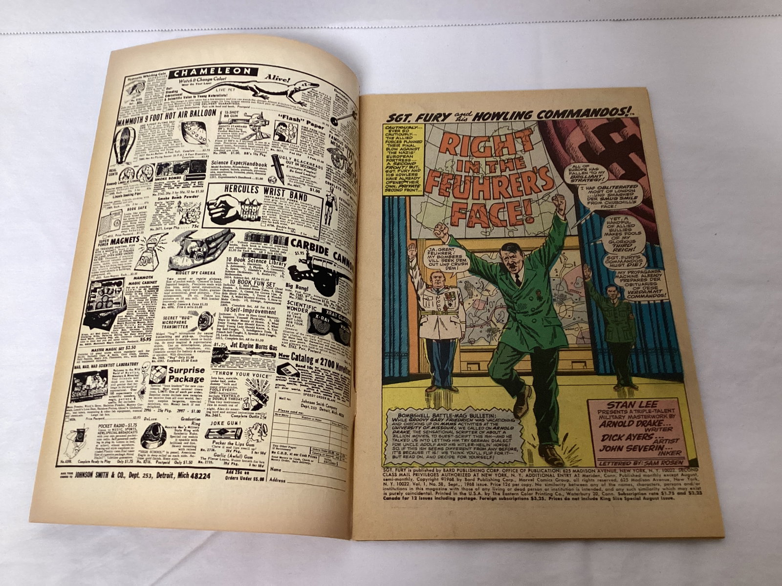 Sgt. Fury and His Howling Commandos 58 Marvel Comic Book - 6