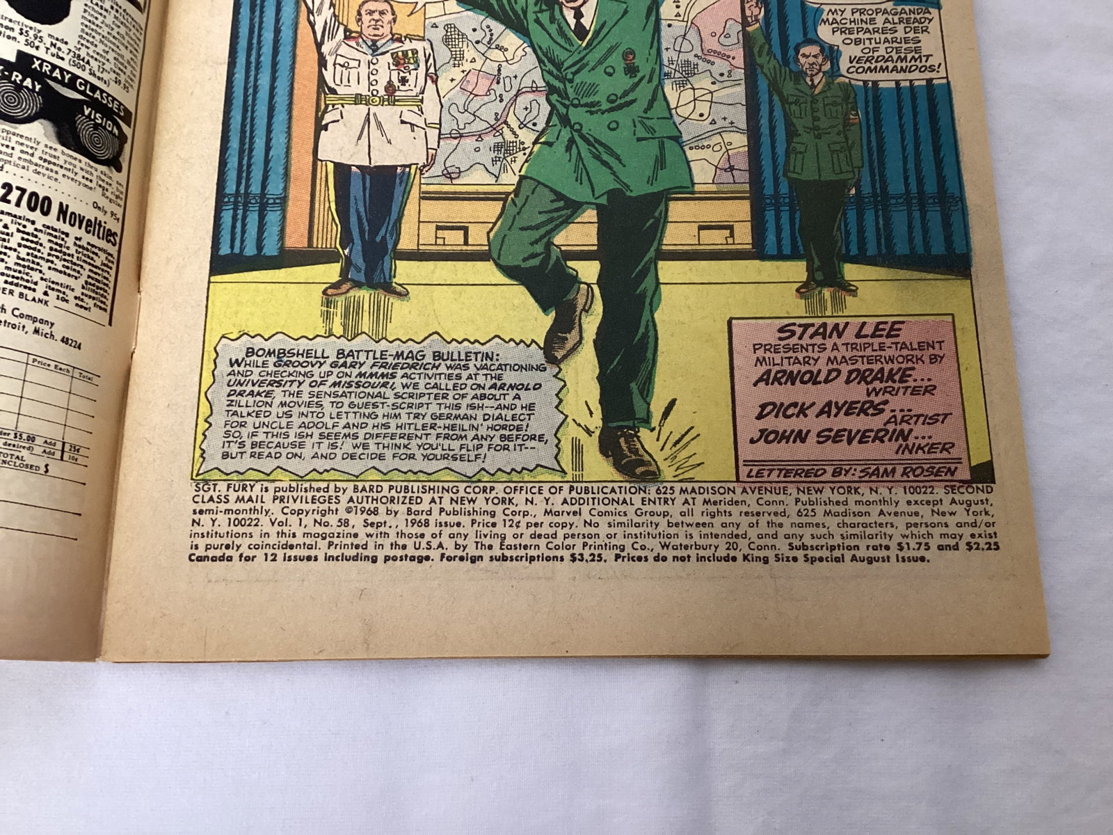 Sgt. Fury and His Howling Commandos 58 Marvel Comic Book - 7